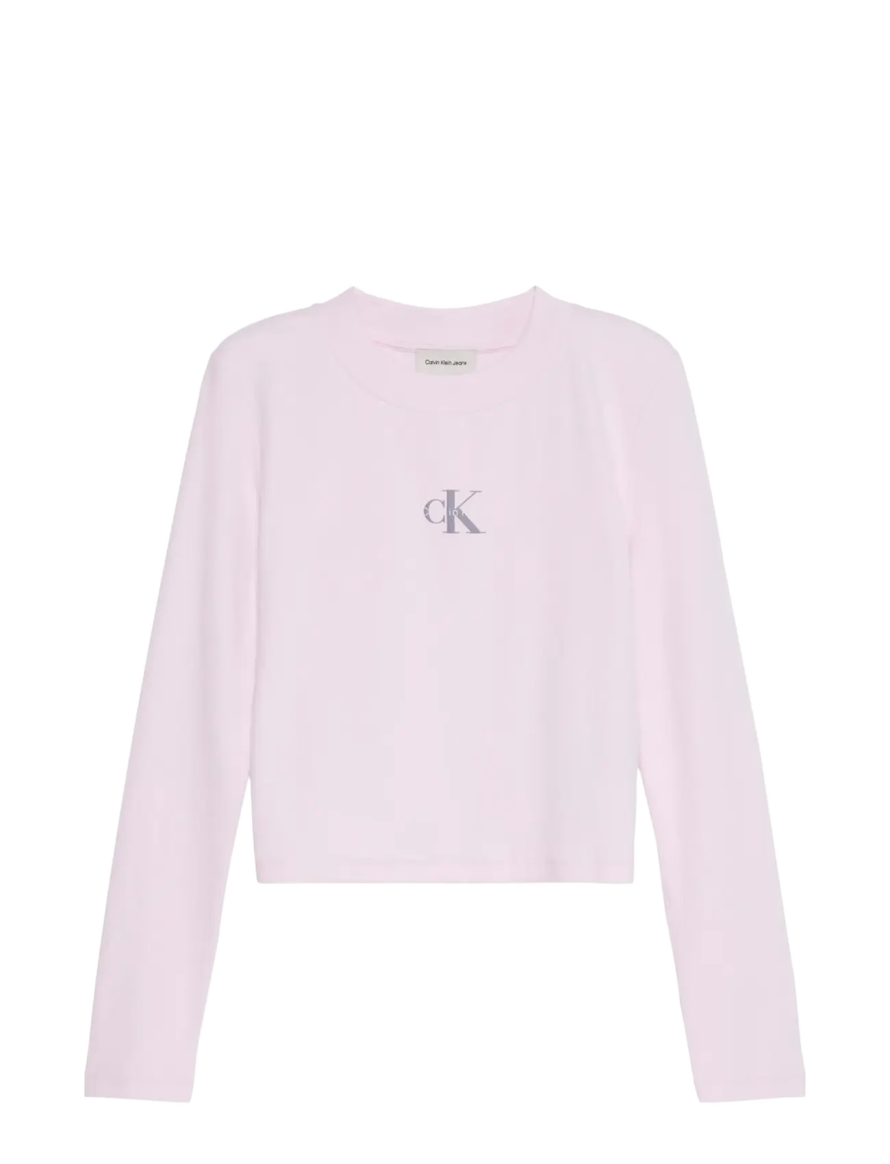 Calvin Klein Jeans - LS MONOLOGO BABY TEE - langærmede toppe - crystal blush - 1