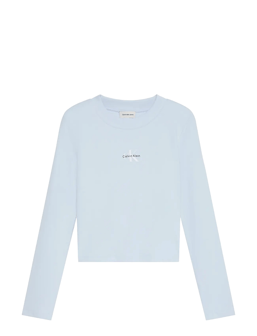 Calvin Klein Jeans - LS MONOLOGO BABY TEE - langärmlige tops - plein air - 1