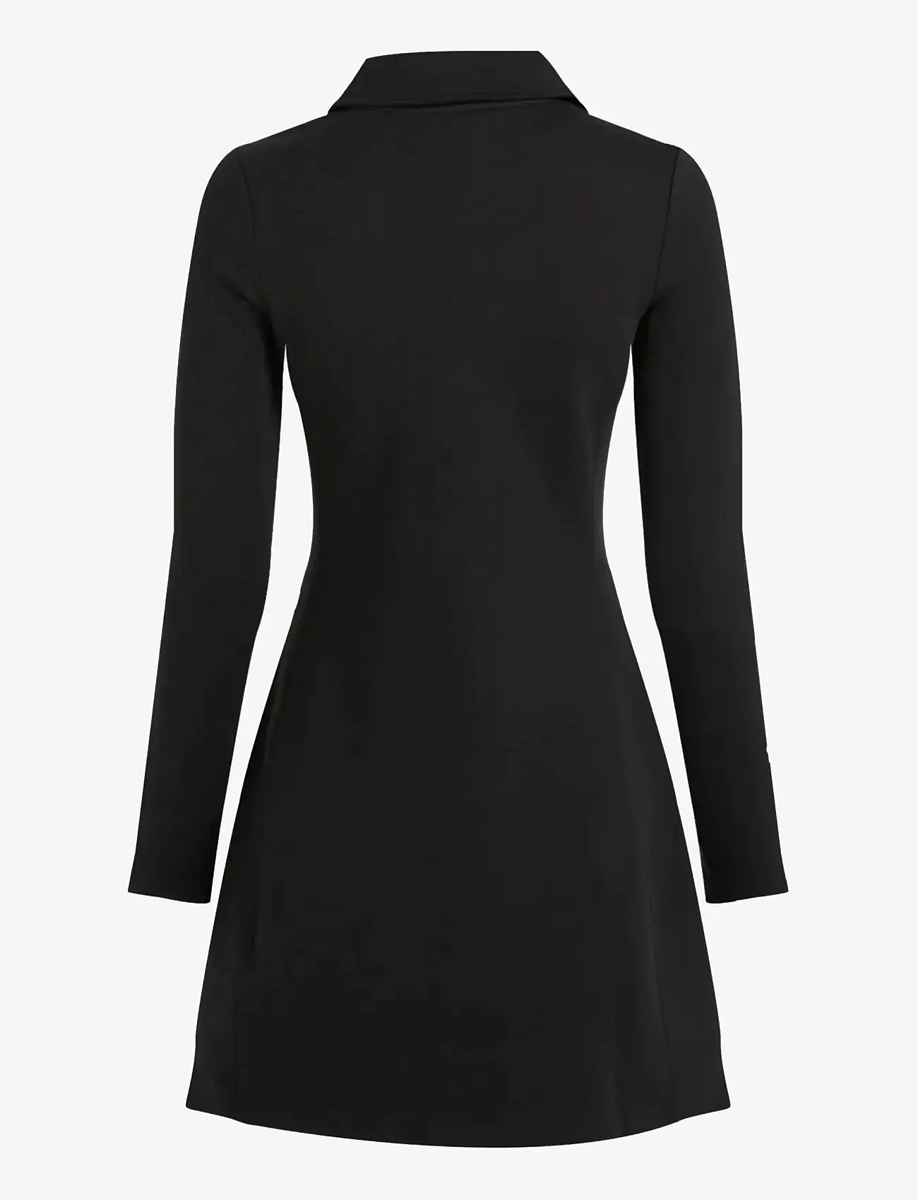 Calvin Klein Jeans - A- SCUBA FIT & FLARE HALF ZIP DR - short dresses - black - 2
