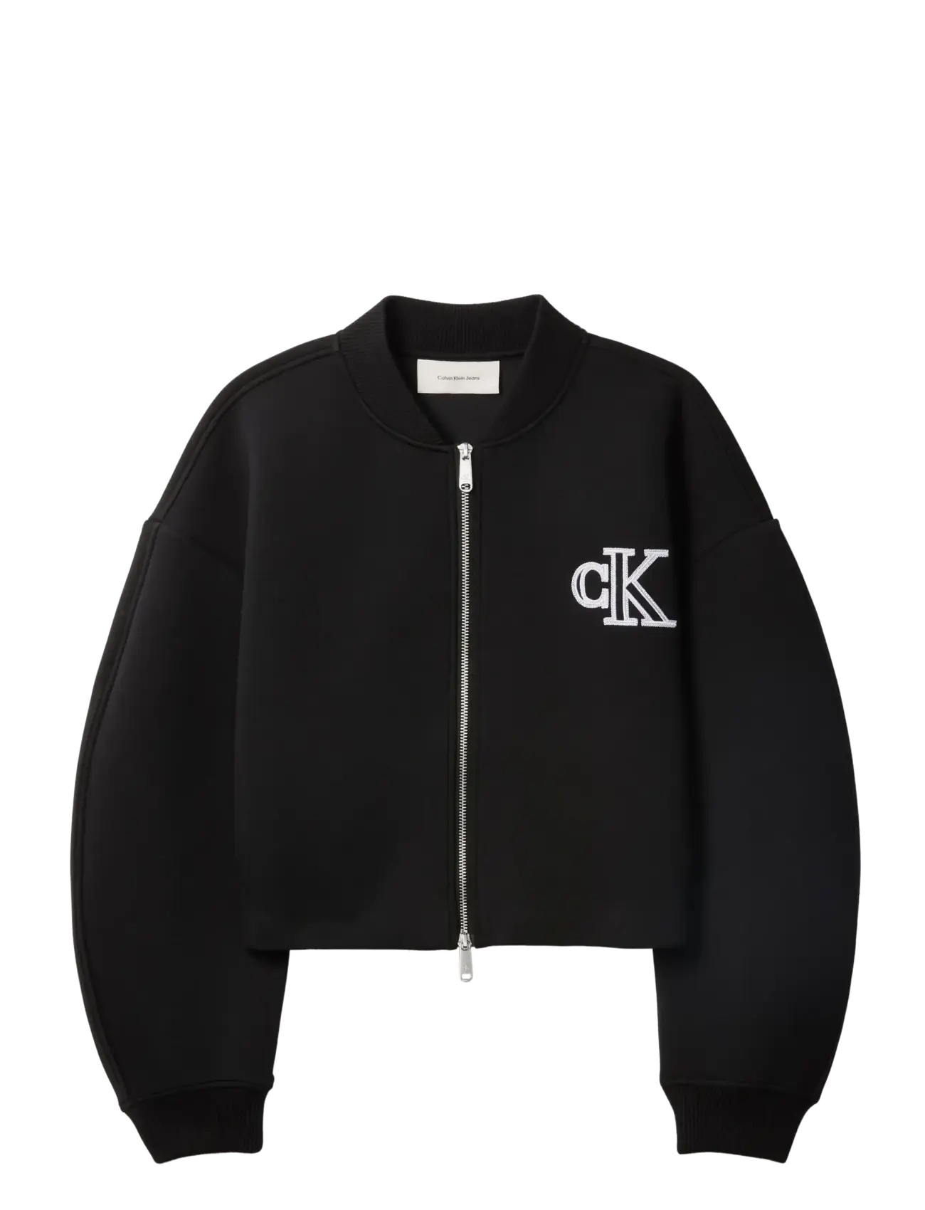 Calvin Klein Jeans - CROPPED SPORTY SCUBA BOMBER - vorjakkar - black - 1