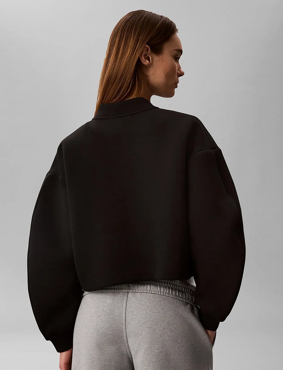 Calvin Klein Jeans - CROPPED SPORTY SCUBA BOMBER - lentejassen - black - 2