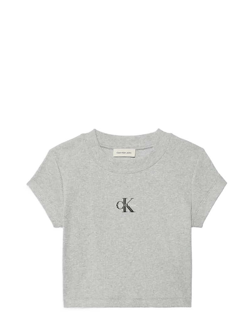 Calvin Klein Jeans - A- MONOGRAM BABY TEE - magabolir - bc06 grey heather - 1