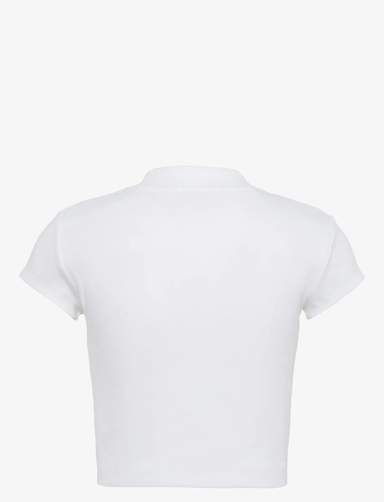 Calvin Klein Jeans - MONOLOGO BABY RIB TEE - crop tops - bright white - 2