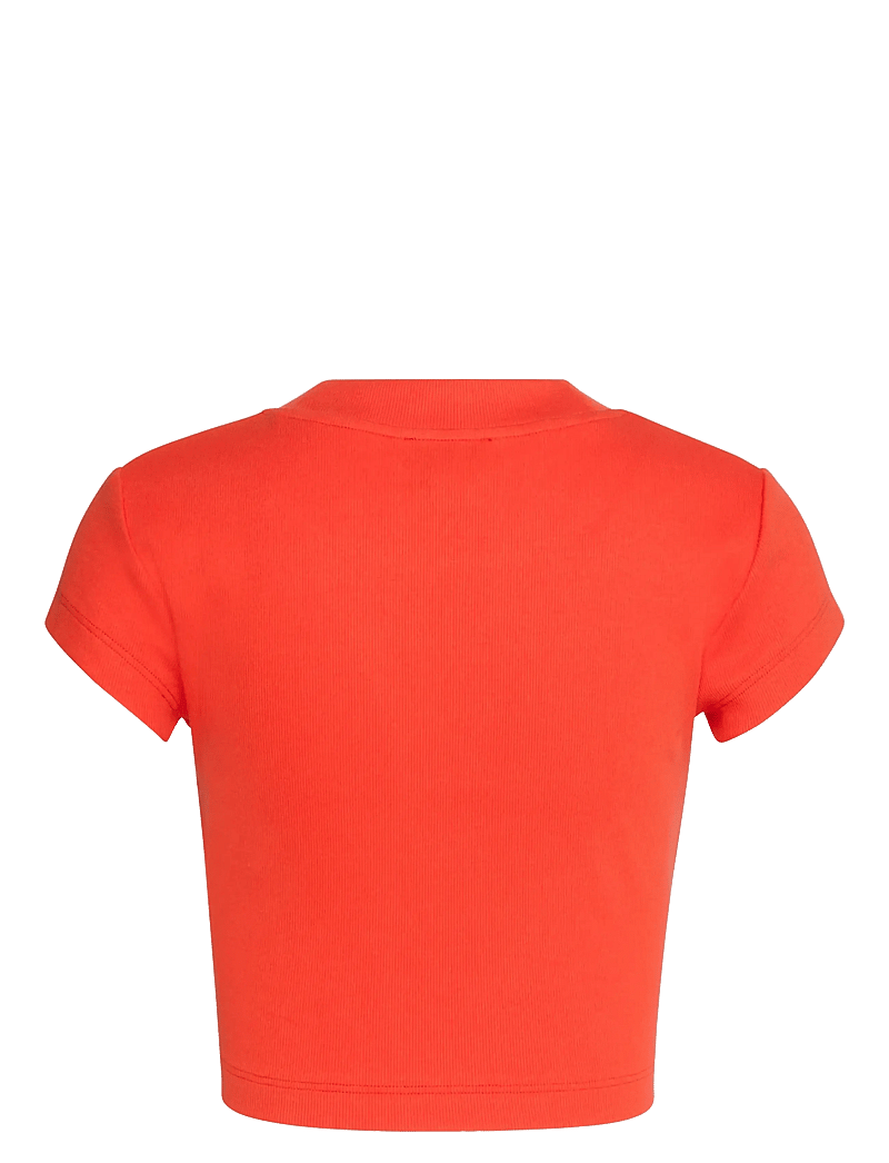 Calvin Klein Jeans - MONOLOGO BABY RIB TEE - crop tops - redalert - 2