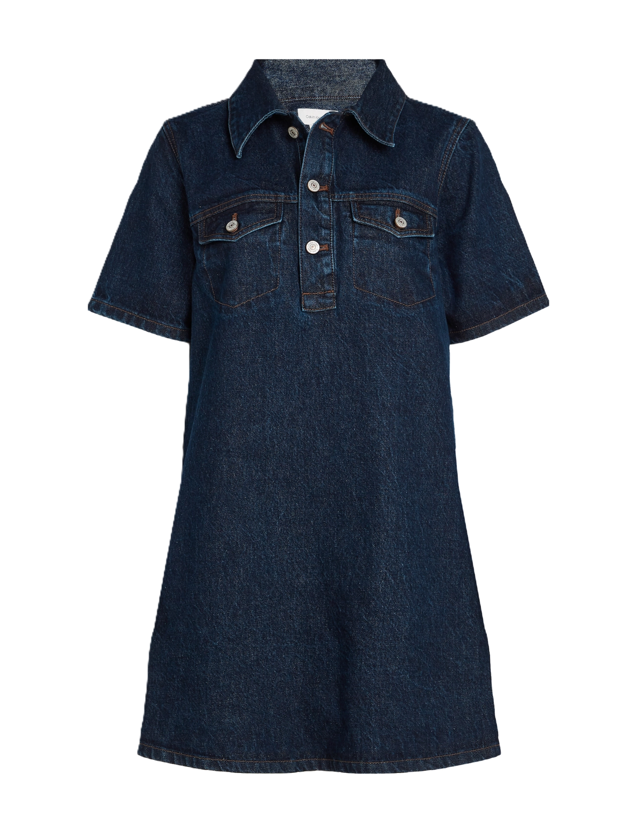 CALVIN KLEIN JEANS Popover Denim Kleid Dunkel Ck Blau Blau - XS - Damen