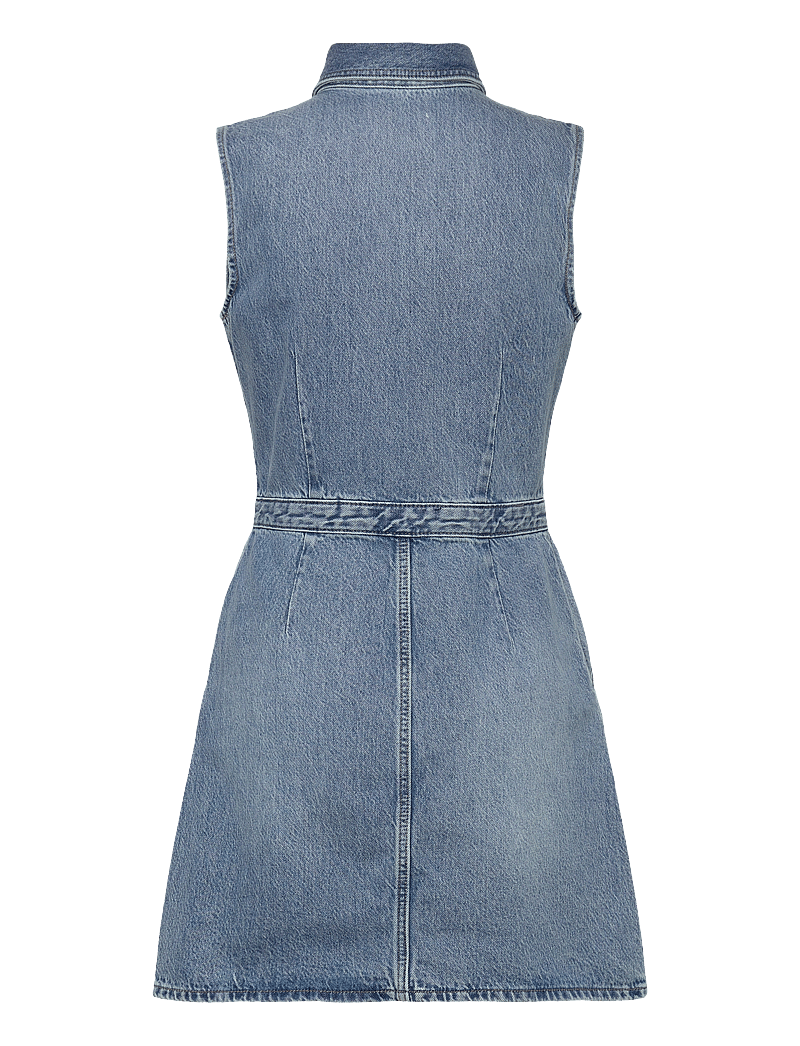 Calvin Klein Jeans - SLVLSS DENIM TRUCKERDRESS - jeanskleider - sage stone - 2