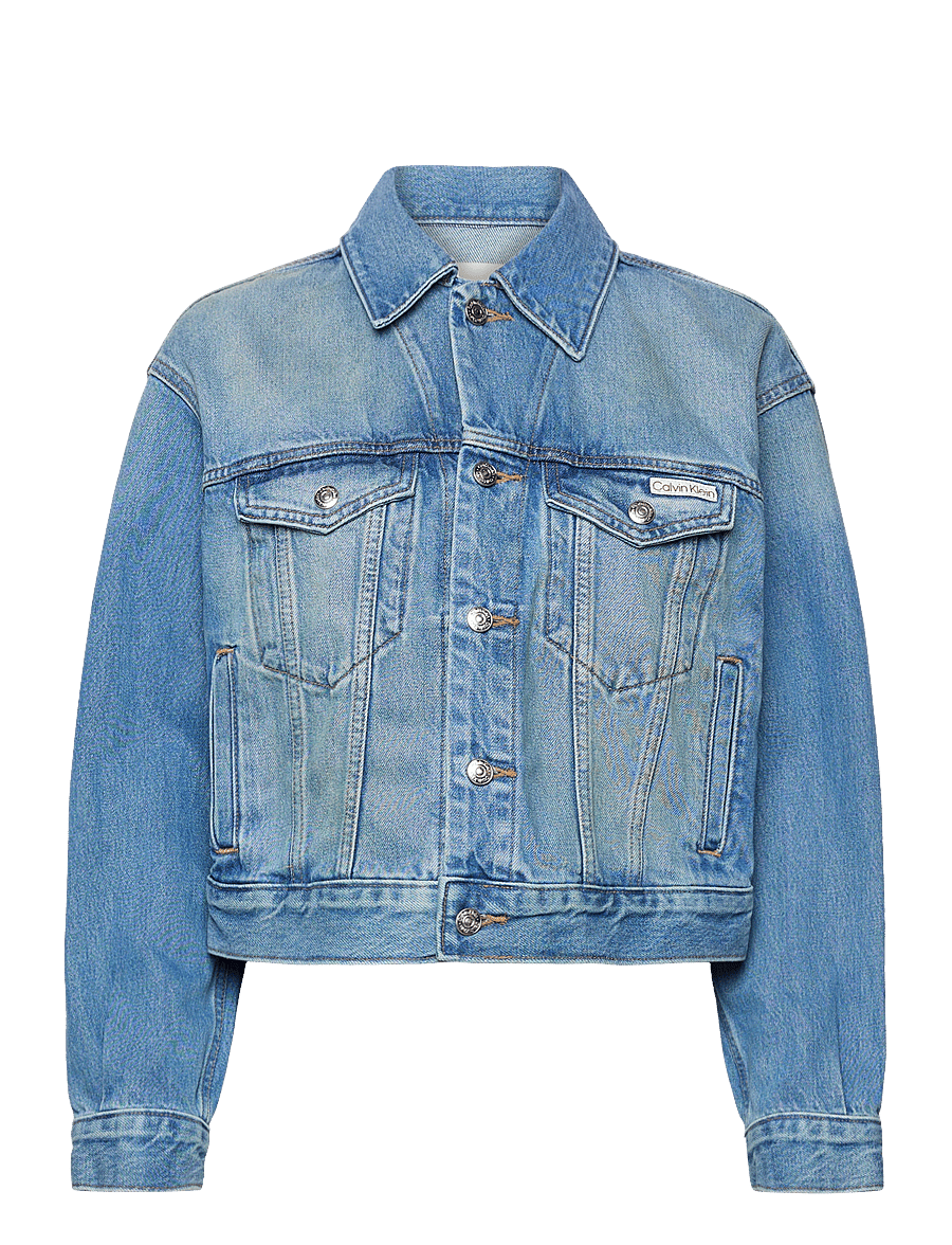 Calvin Klein Jeans - 90s TRUCKER JACKET GOLD DUST - vestes de printemps - gold dust - 1