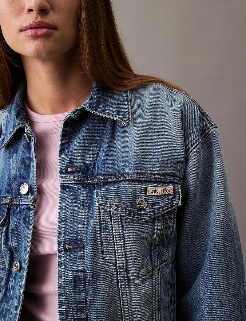 Calvin Klein Jeans - 90s TRUCKER JACKET GOLD DUST - jeansjackor - gold dust - 3