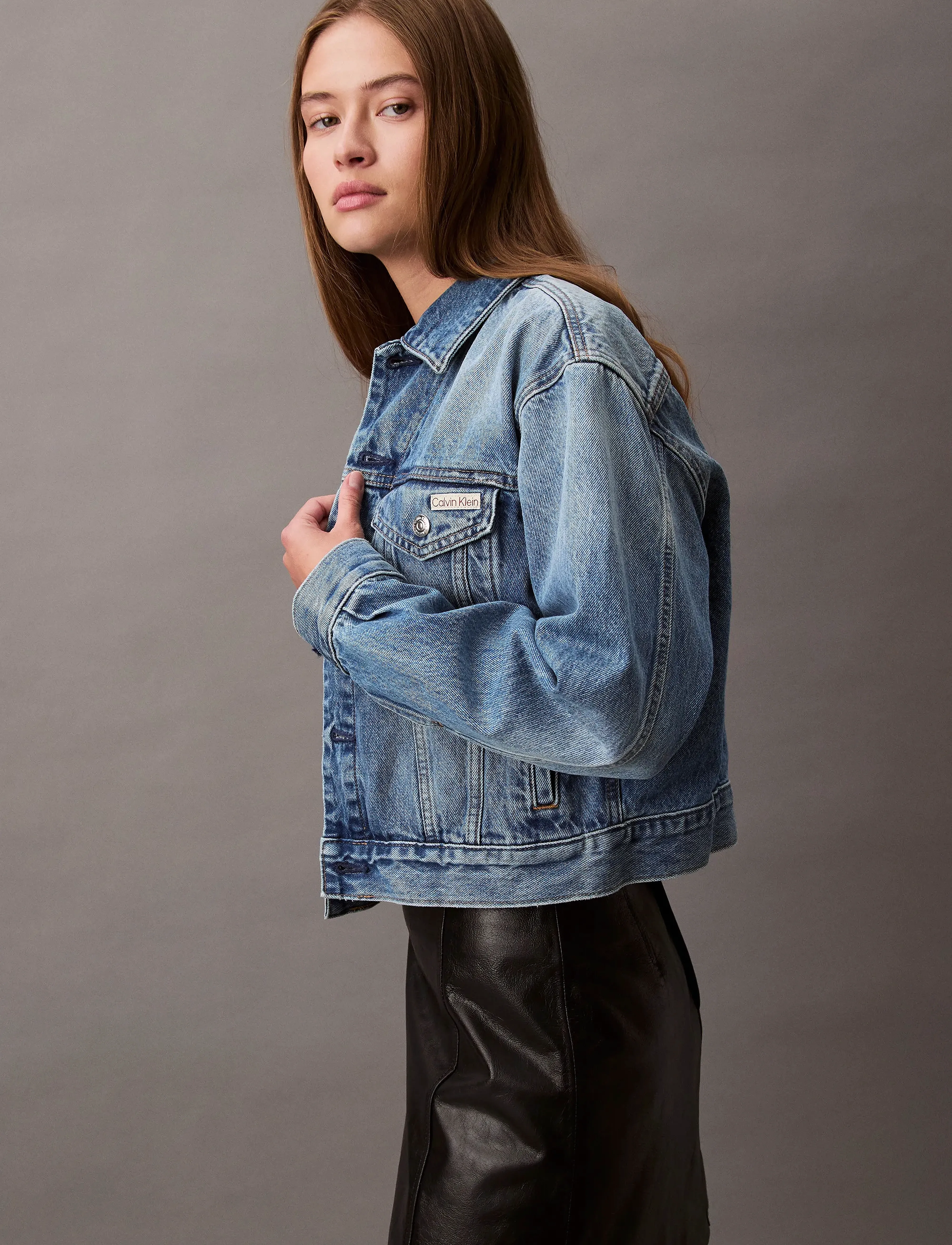 Calvin Klein Jeans - 90s TRUCKER JACKET GOLD DUST - lentejassen - gold dust - 4
