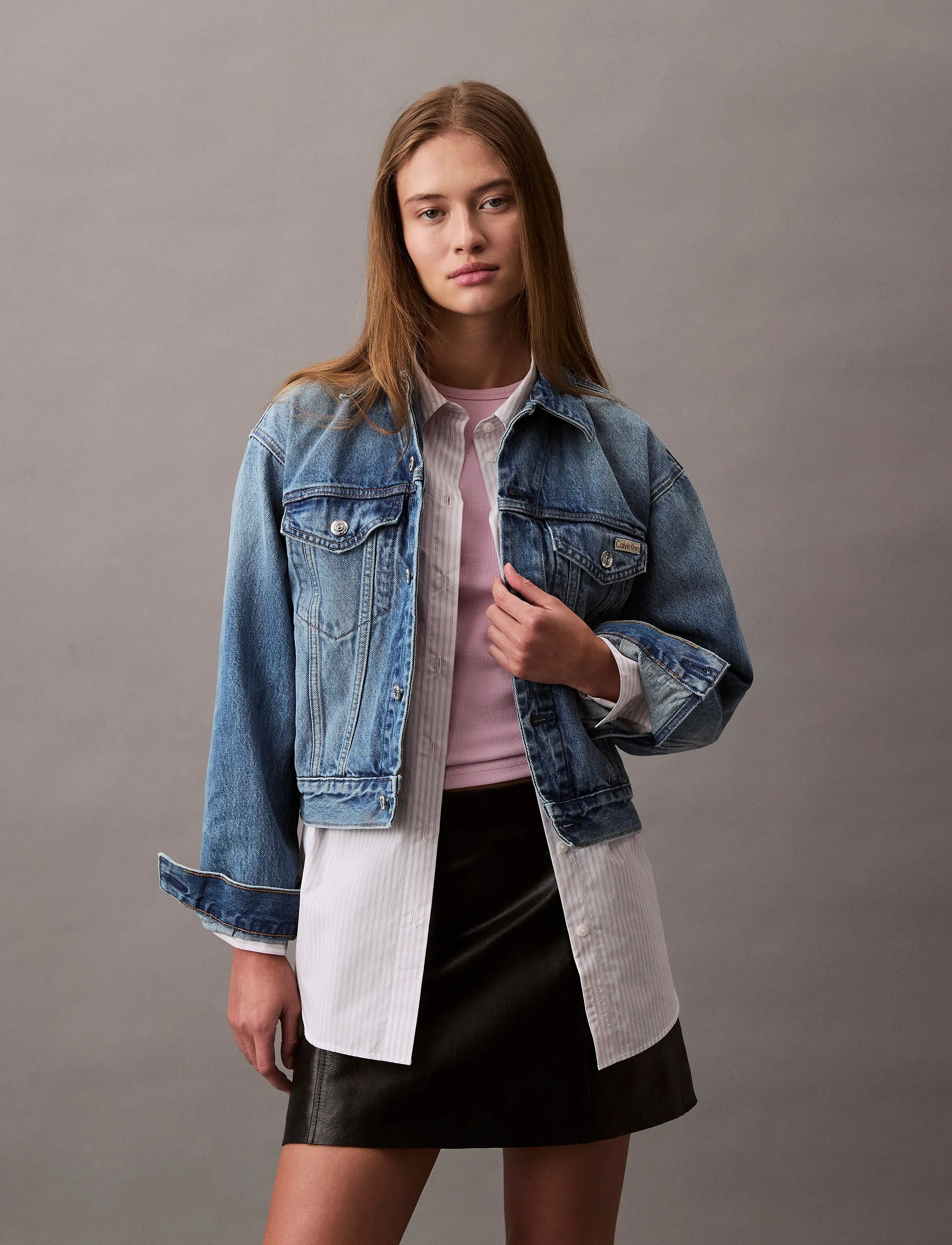 Calvin Klein Jeans - 90s TRUCKER JACKET GOLD DUST - lentejassen - gold dust - 5