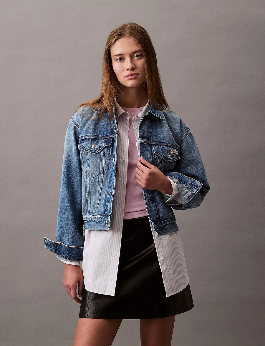 Calvin Klein Jeans - 90s TRUCKER JACKET GOLD DUST - vestes de printemps - gold dust - 5