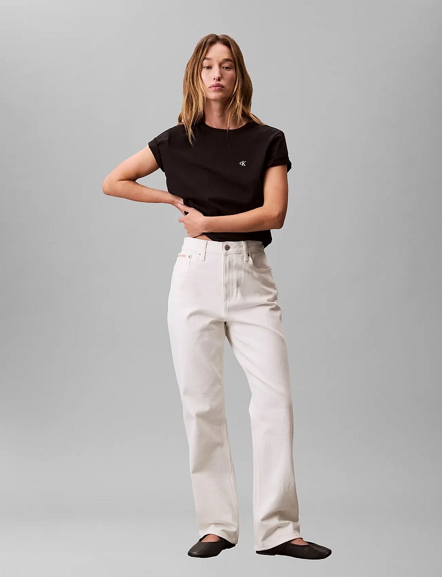 Calvin Klein Jeans - Archive Jersey Crew Tee EU - t-särgid - black - 0