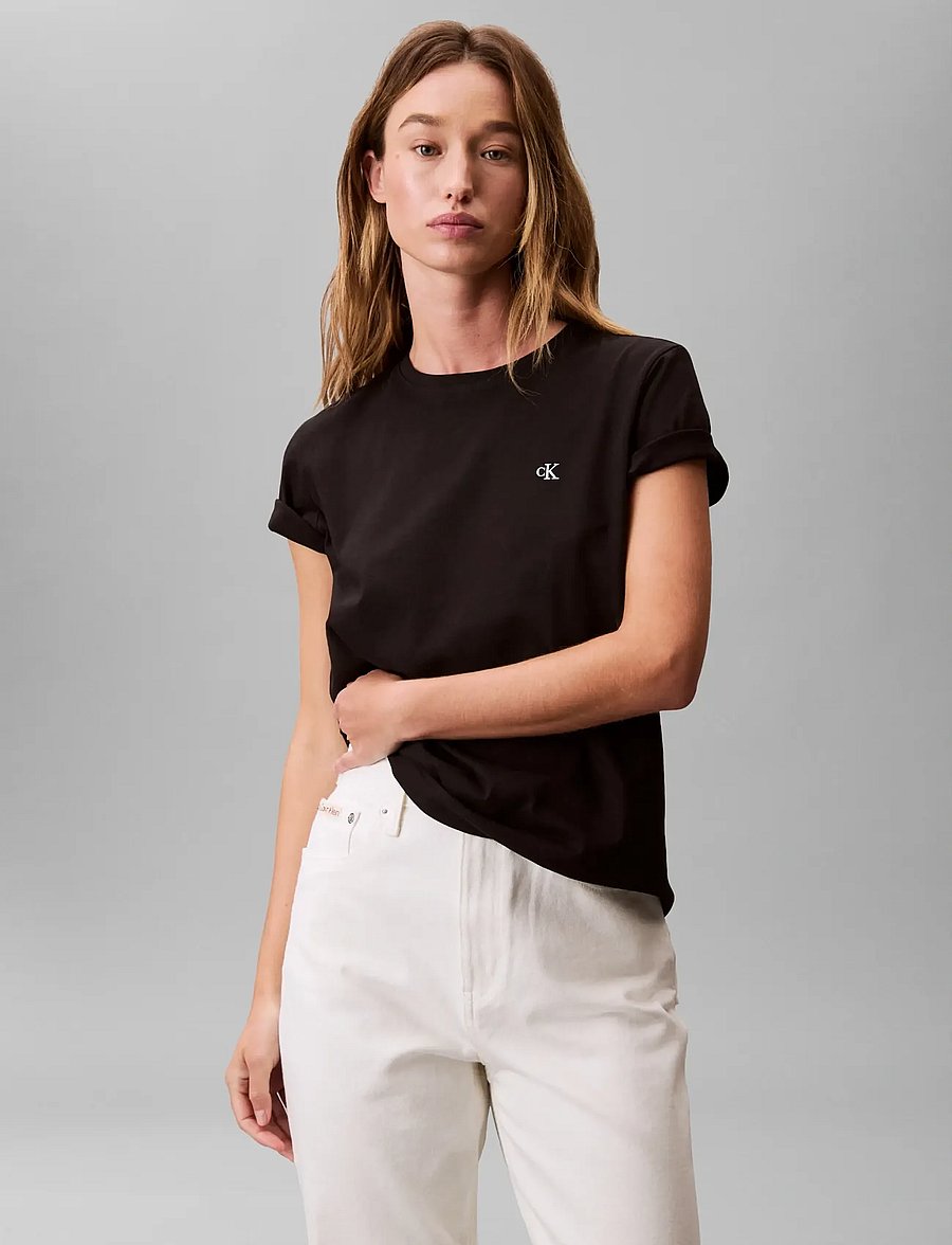 Calvin Klein Jeans - Archive Jersey Crew Tee EU - t-särgid - black - 3