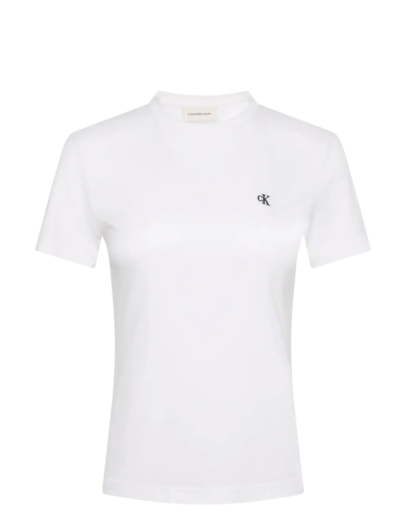 Calvin Klein Jeans SS MONOGRAM CREW TEE - Calvin Klein Jeans - BRIGHT WHITE / white