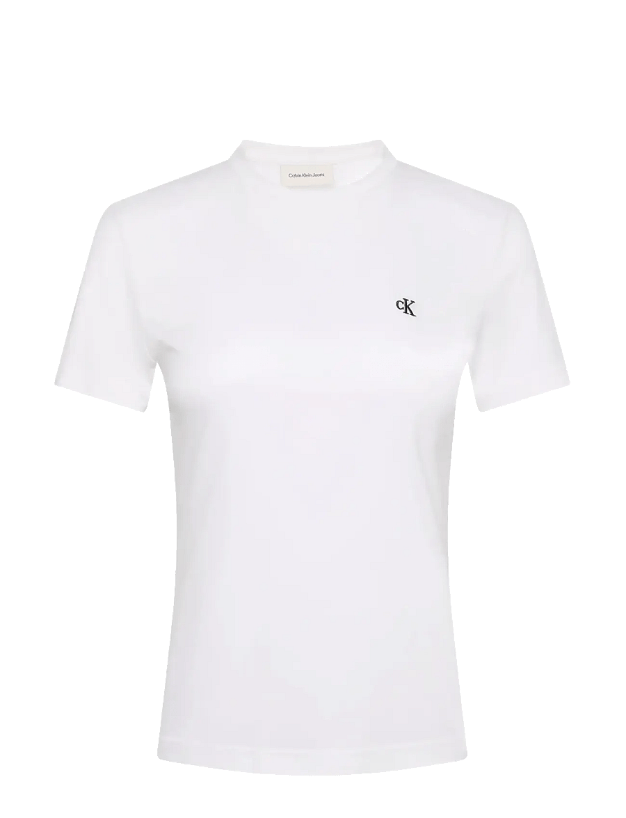Calvin Klein Jeans - Archive Jersey Crew Tee EU - t-shirts - bright white - 1