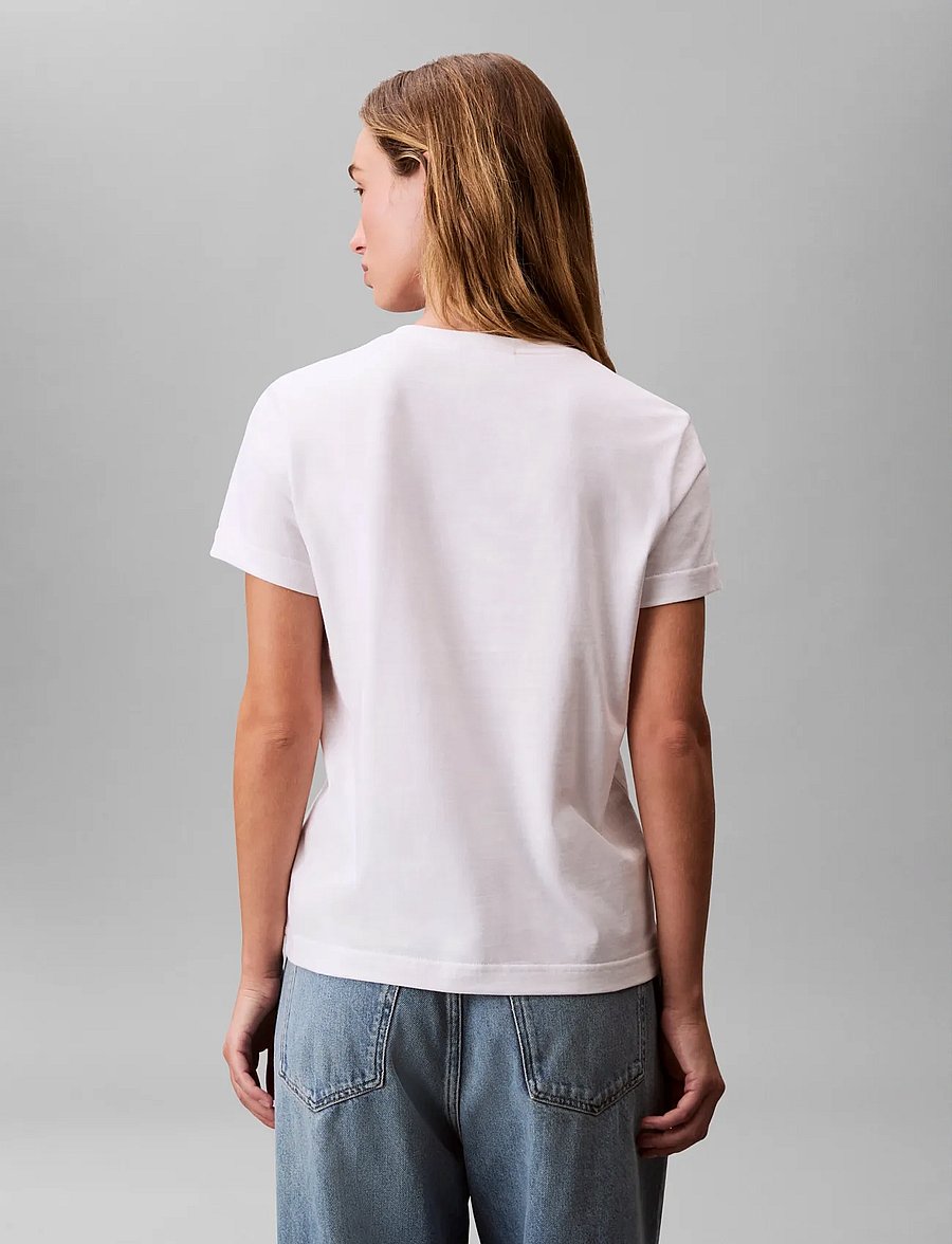 Calvin Klein Jeans - Archive Jersey Crew Tee EU - t-shirts - bright white - 3