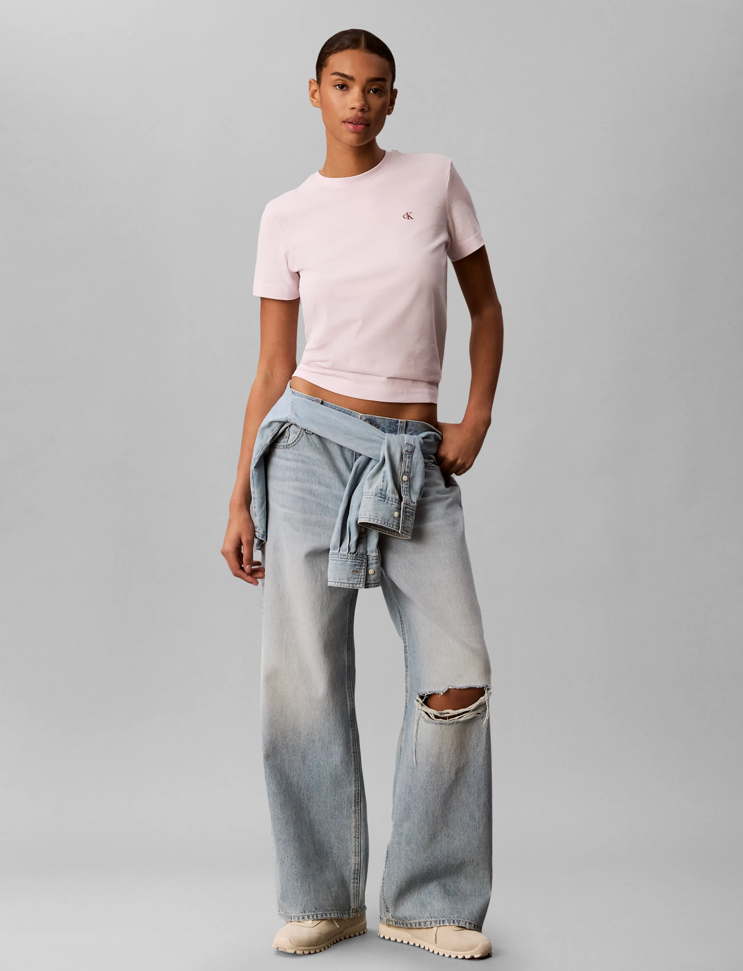 Calvin Klein Jeans Archive Jersey Crew Tee EU - T-shirts - CRYSTAL BLUSH / pink/rose