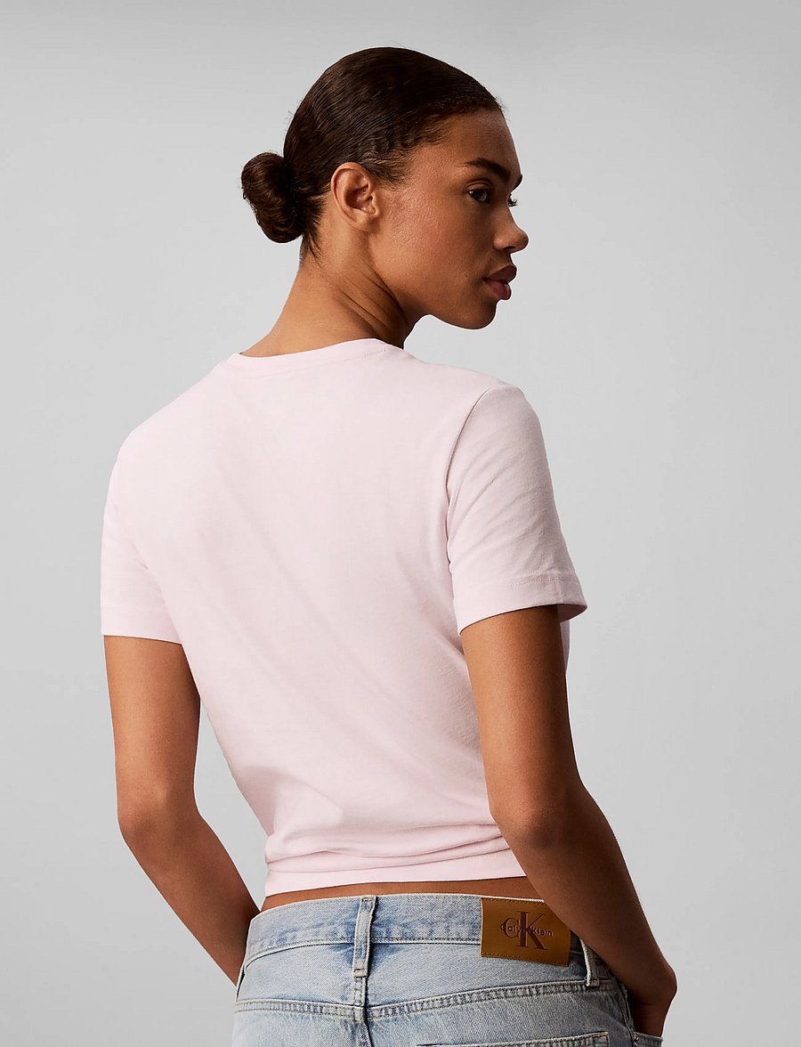 Calvin Klein Jeans - SS MONOGRAM CREW TEE - t-shirts - crystal blush - 2