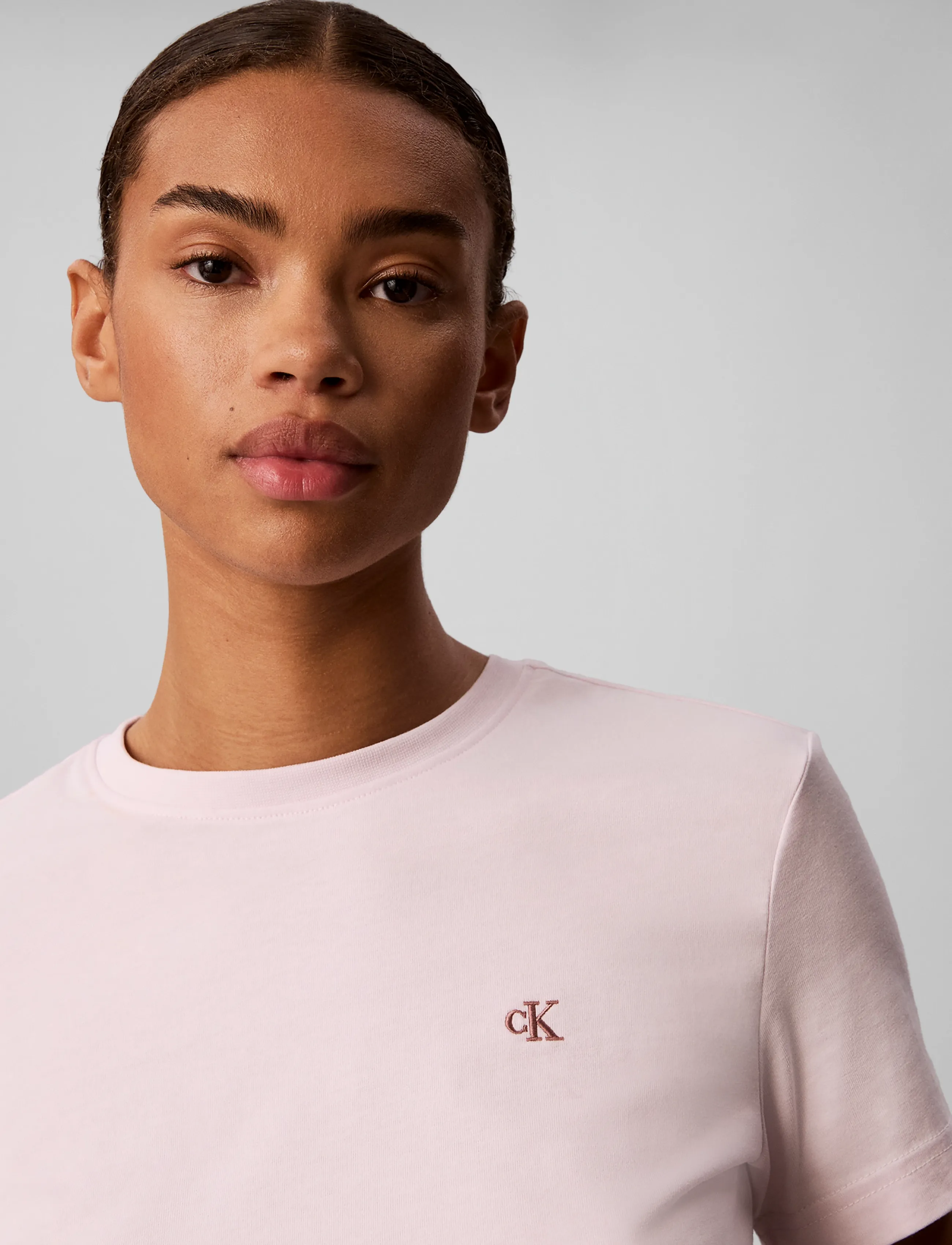 Calvin Klein Jeans - SS MONOGRAM CREW TEE - t-shirts - crystal blush - 4