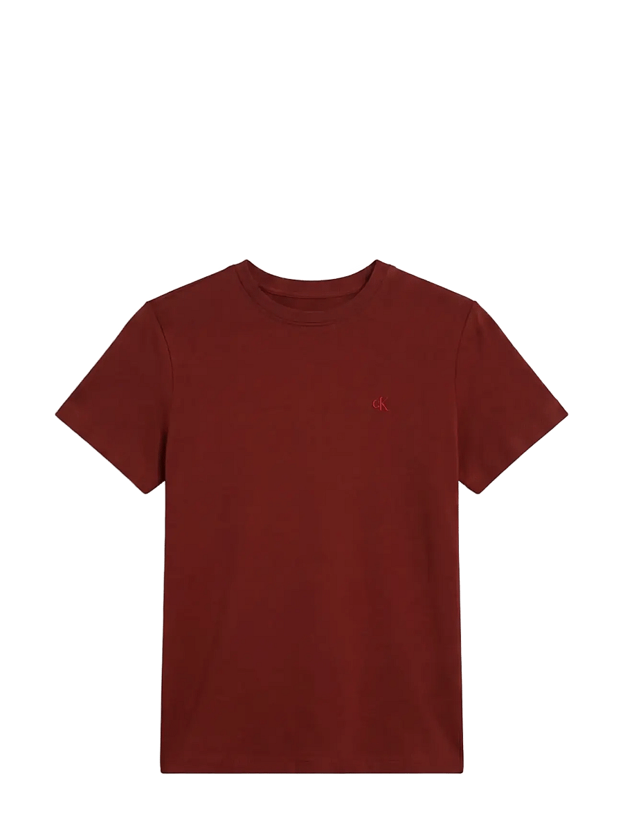 Calvin Klein Jeans - SS MONOGRAM CREW TEE - t-särgid - fired brick - 1
