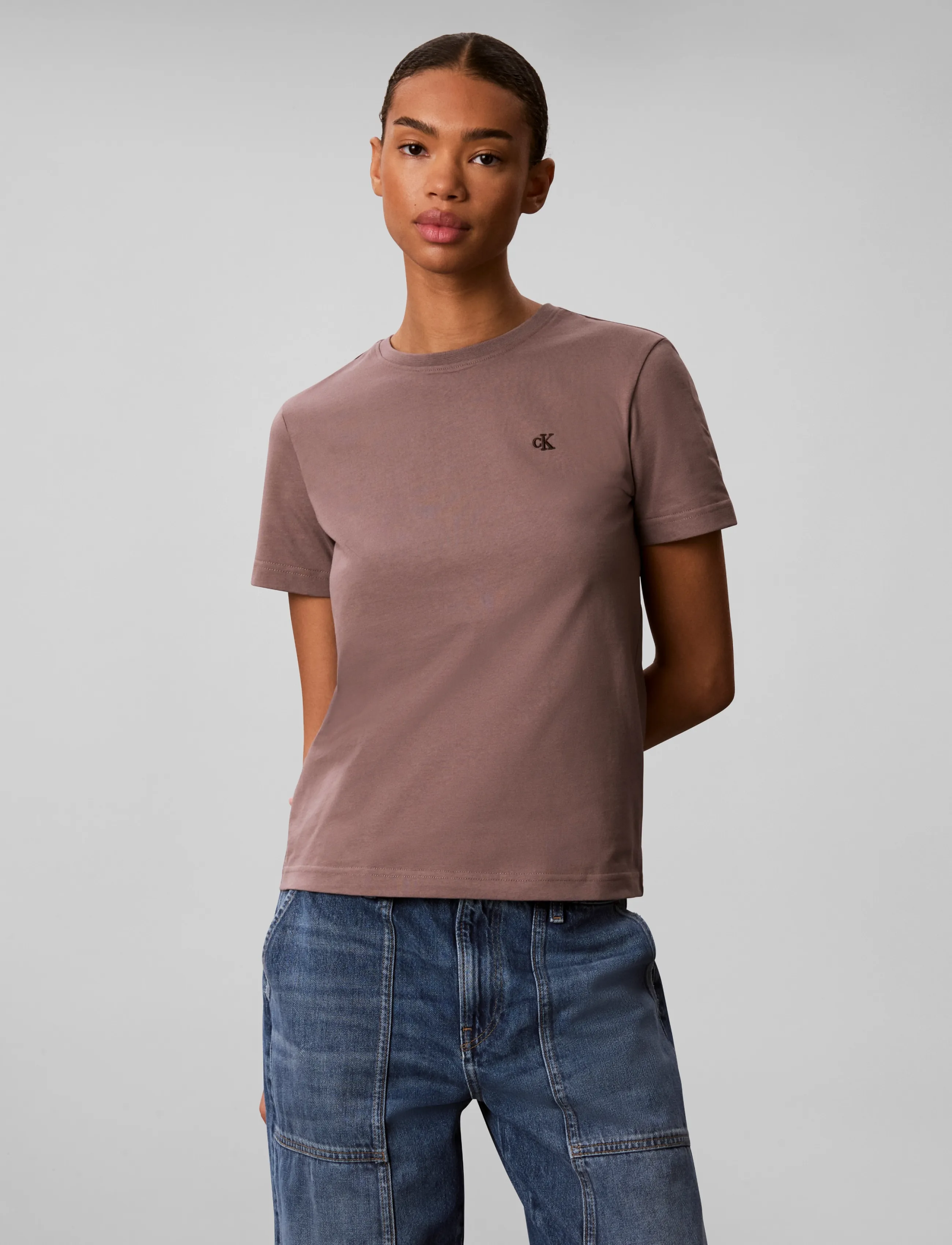 Calvin Klein Jeans - Archive Jersey Crew Tee EU - t-särgid - iron - 3