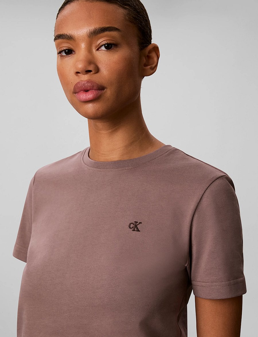Calvin Klein Jeans - Archive Jersey Crew Tee EU - t-särgid - iron - 4