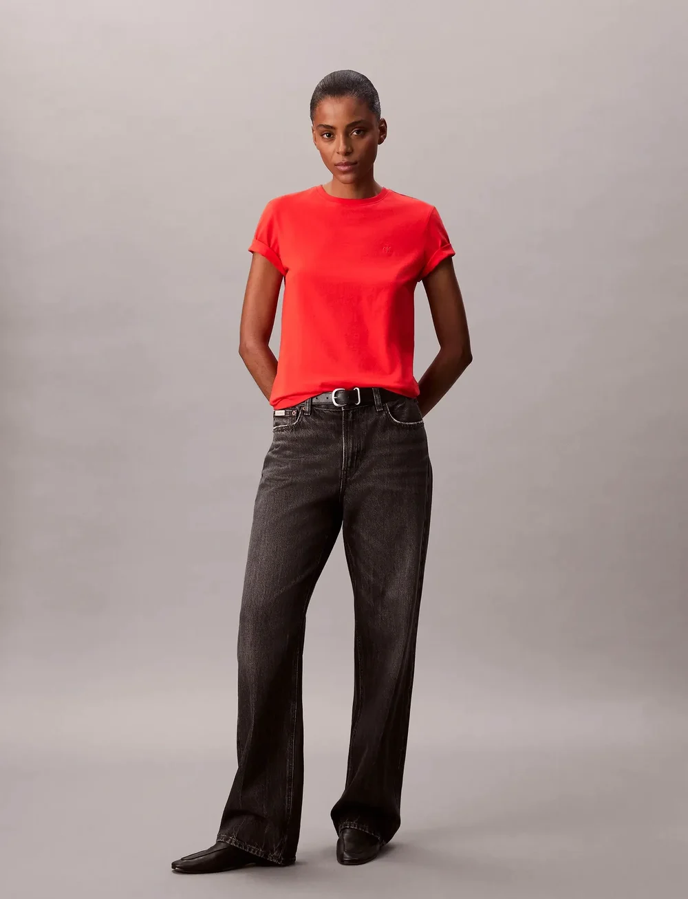 Calvin Klein Jeans - Archive Jersey Crew Tee EU - t-shirts - tuscan terra cotta - 0