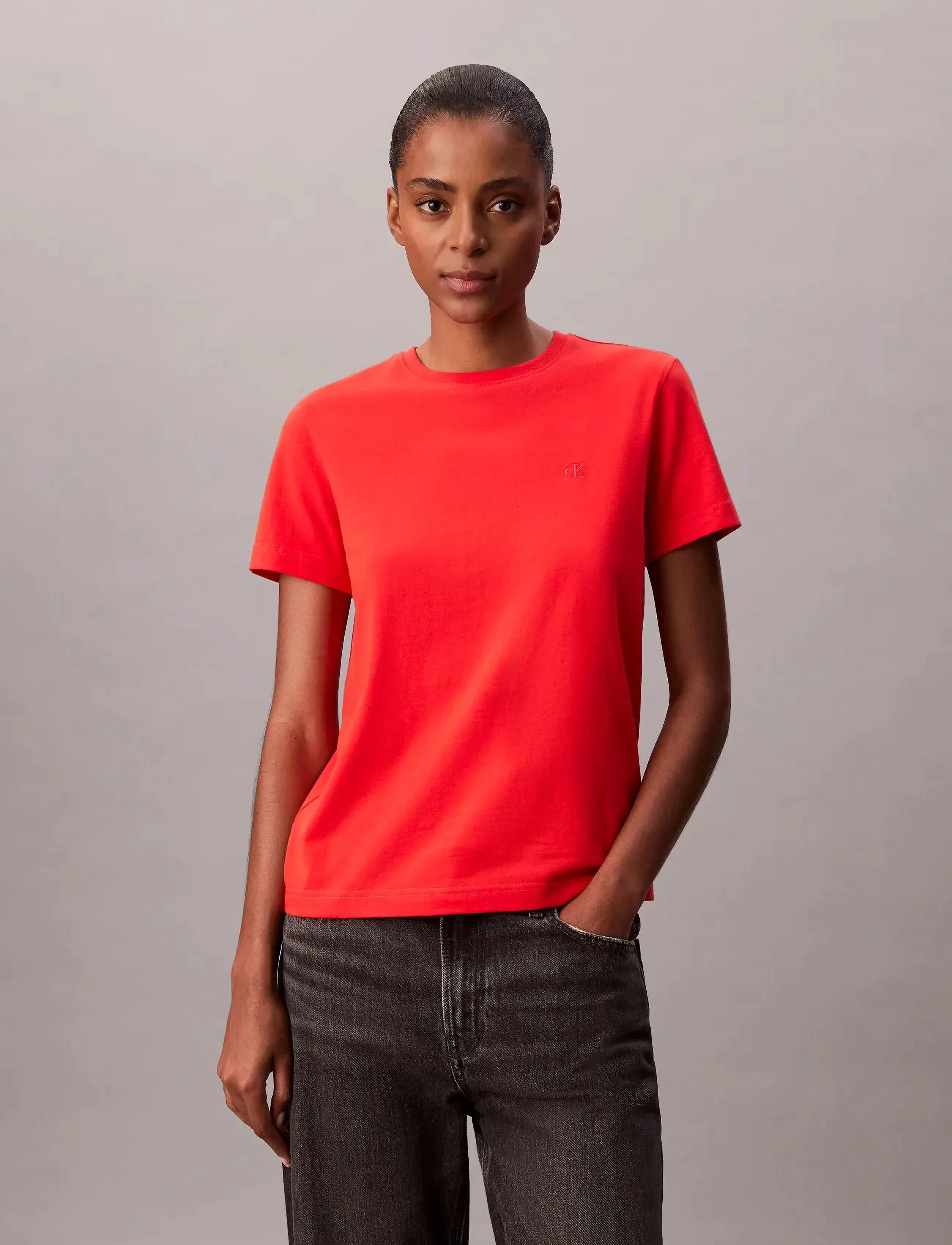 Calvin Klein Jeans - SS MONOGRAM CREW TEE - t-shirts - tuscan terra cotta - 2