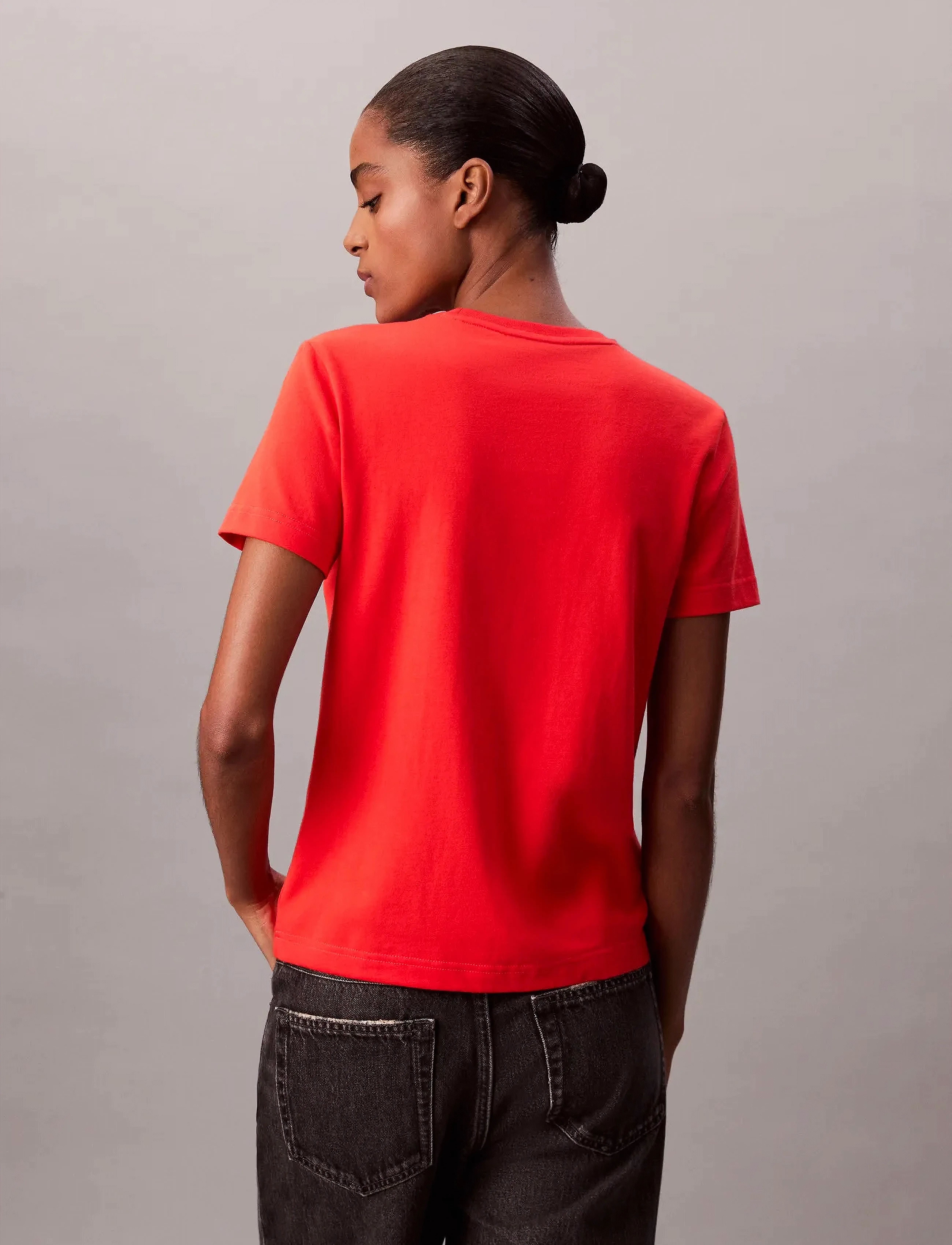 Calvin Klein Jeans - SS MONOGRAM CREW TEE - t-shirts - tuscan terra cotta - 5