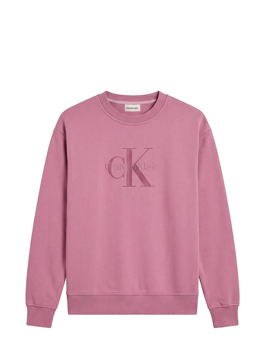 Calvin Klein Jeans - LS MONOLOGO FRENCH TERRY RLXD CR - hverdags stil - dusky orchid - 1