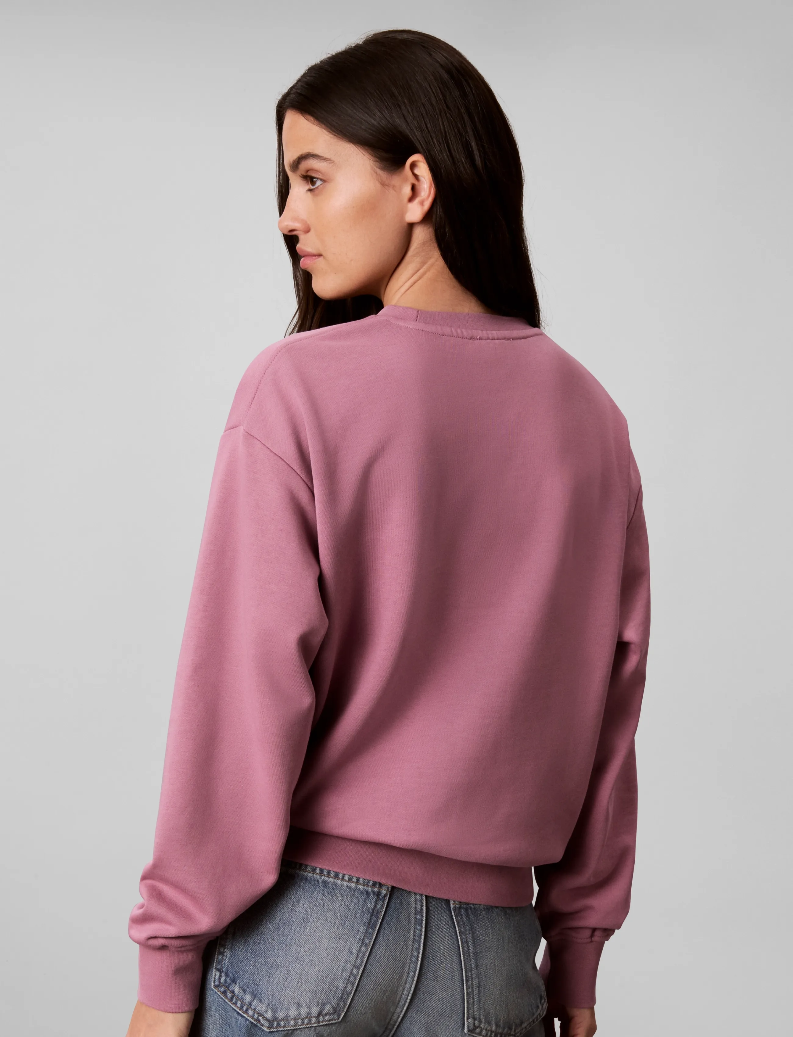 Calvin Klein Jeans - LS MONOLOGO FRENCH TERRY RLXD CR - igapäevane stiil - dusky orchid - 2