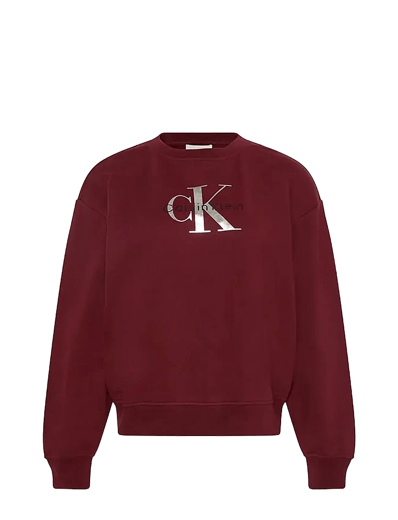 Calvin Klein Jeans - LS MONOLOGO FRENCH TERRY RLXD CR - alltags-style - renaissance red - 1