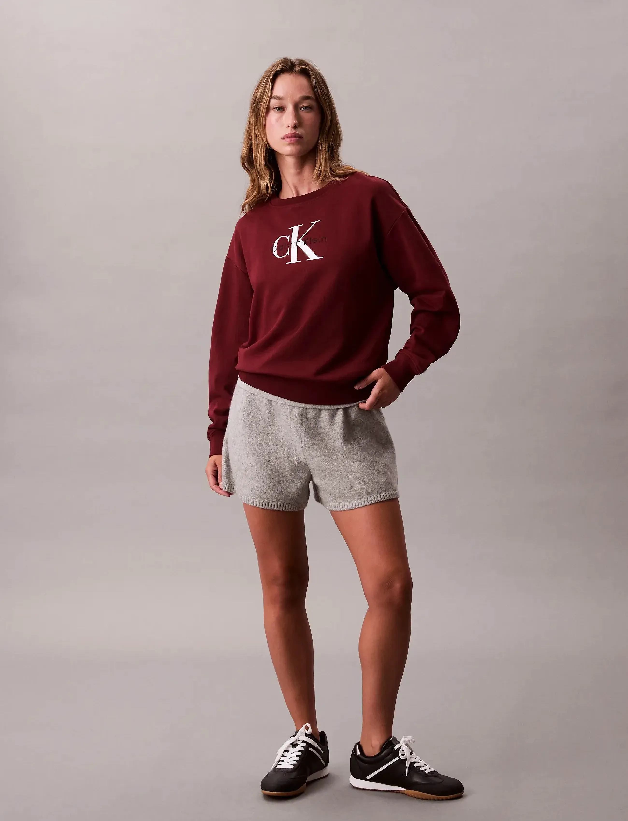 Calvin Klein Jeans - LS MONOLOGO FR TERRY RLXD CREW - hverdags stil - renaissance red - 3
