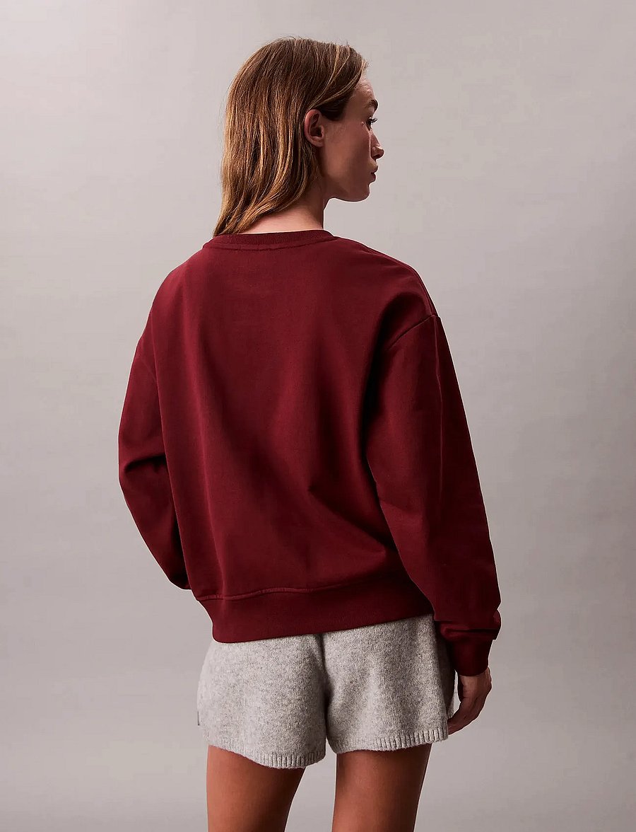 Calvin Klein Jeans - LS MONOLOGO FRENCH TERRY RLXD CR - sweatshirts - renaissance red - 5