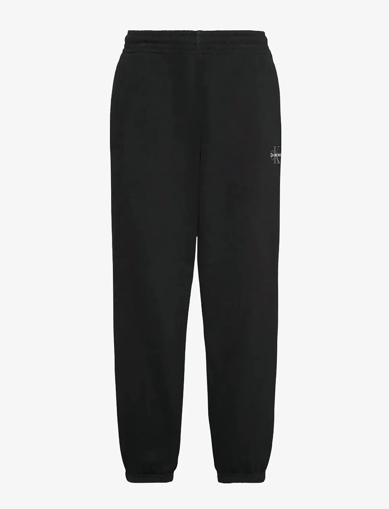 Calvin Klein Jeans - MONOLOGO FRENCH TERRY JOGGER - igapäevane stiil - black - 1