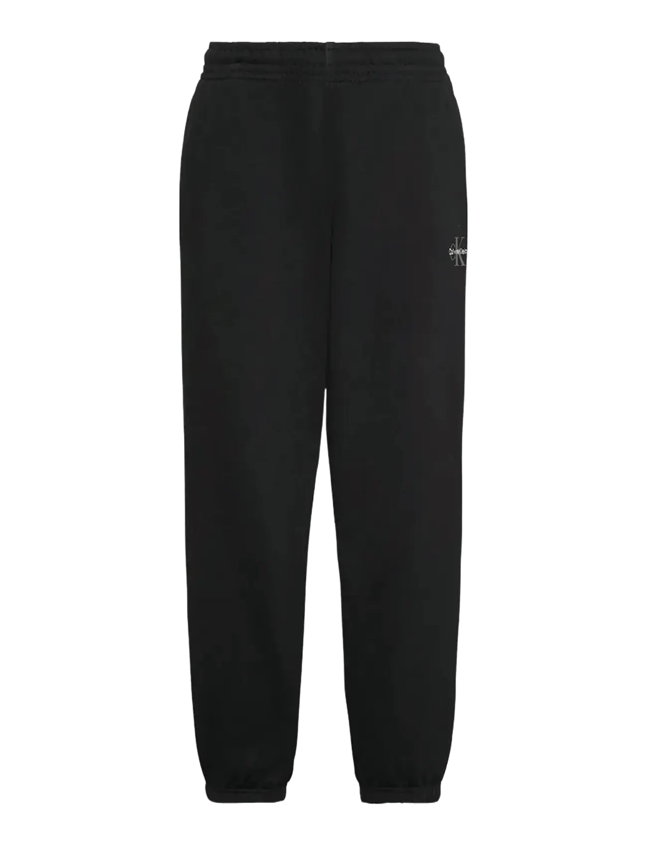 Calvin Klein Jeans MONOLOGO FRENCH TERRY JOGGER - Joggers - BLACK / black