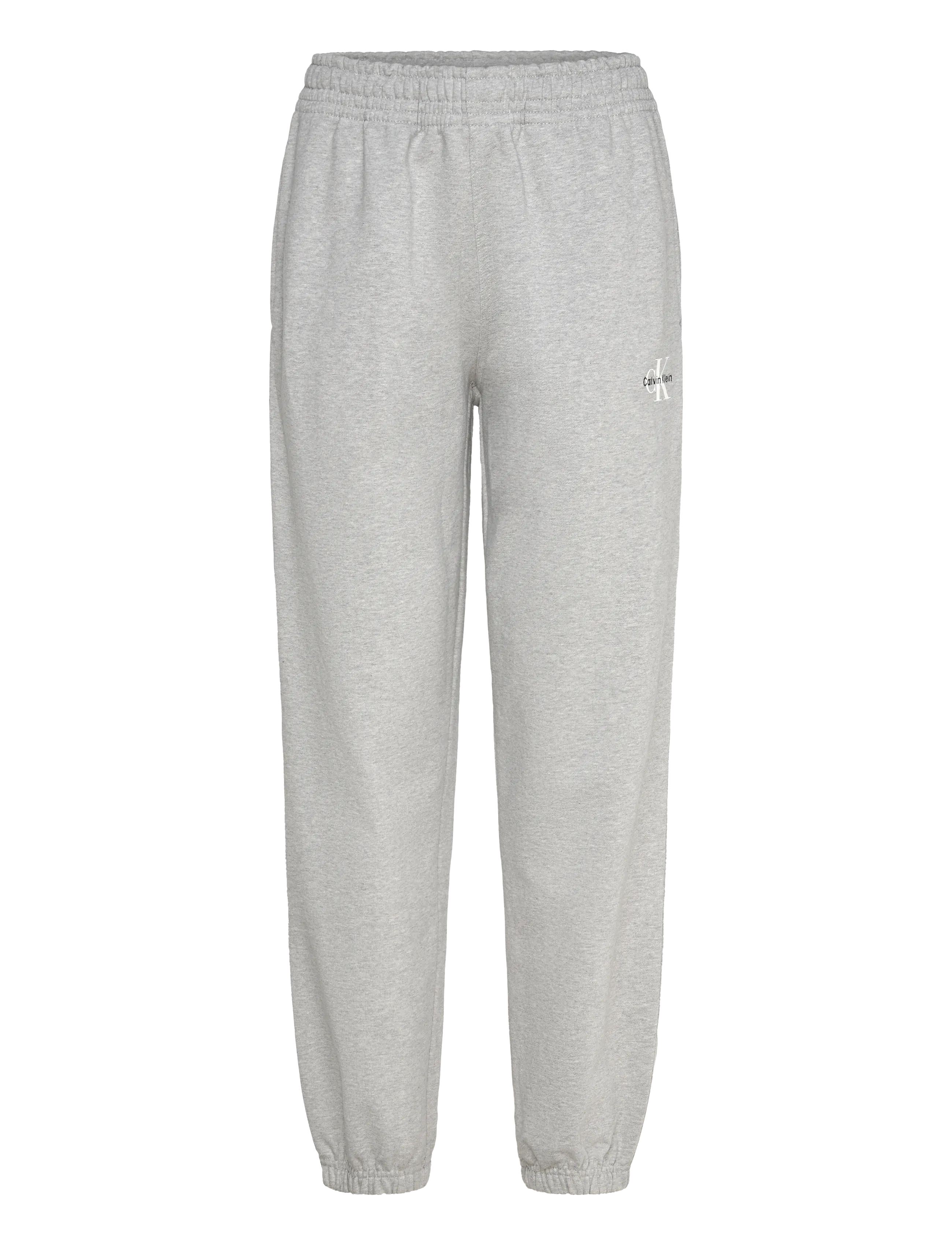 Calvin Klein Jeans MONOLOGO FRENCH TERRY JOGGER - Joggers - HEROIC GREY HEATHER / grey