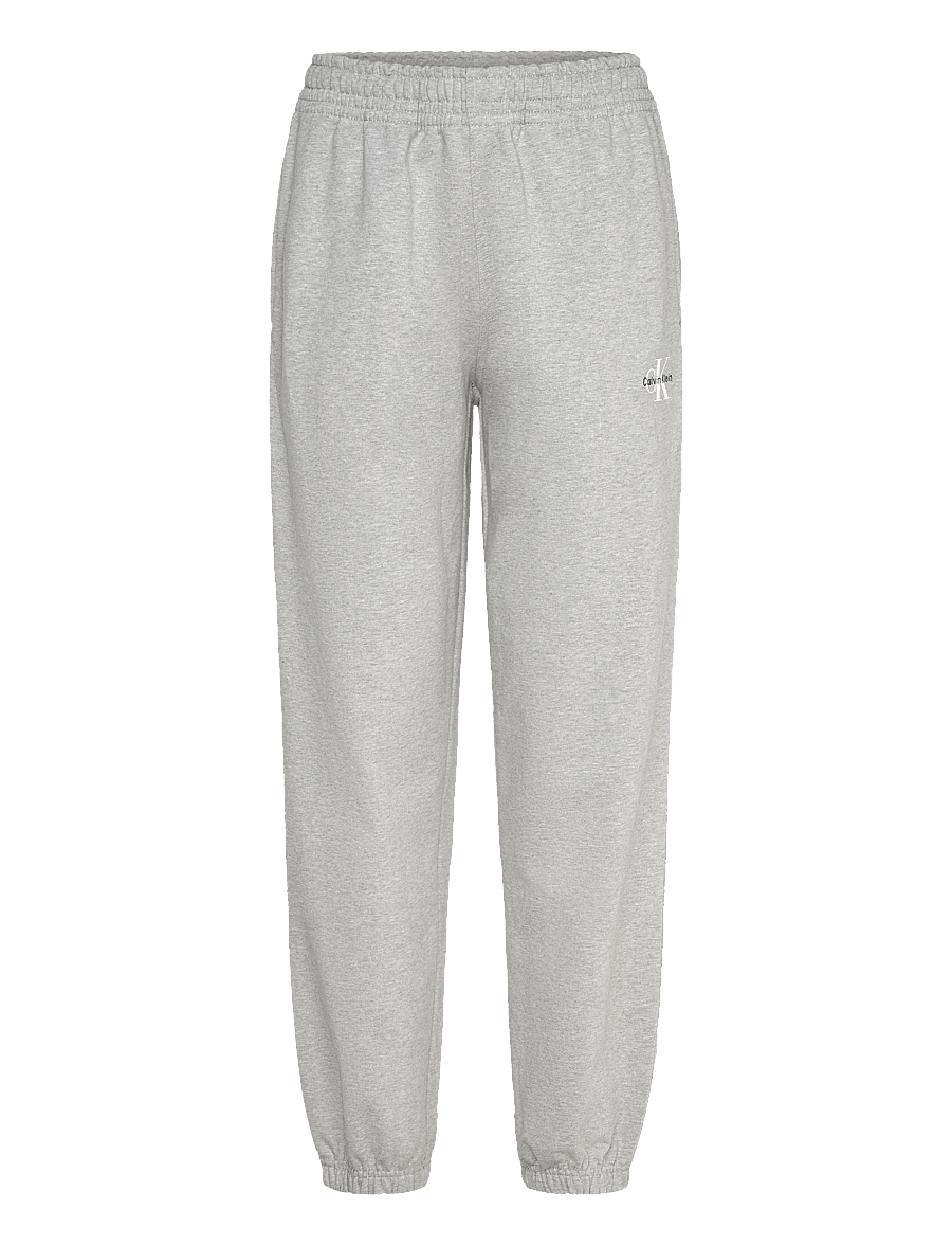 Calvin Klein Jeans - MONOLOGO FRENCH TERRY JOGGER - igapäevane stiil - heroic grey heather - 1