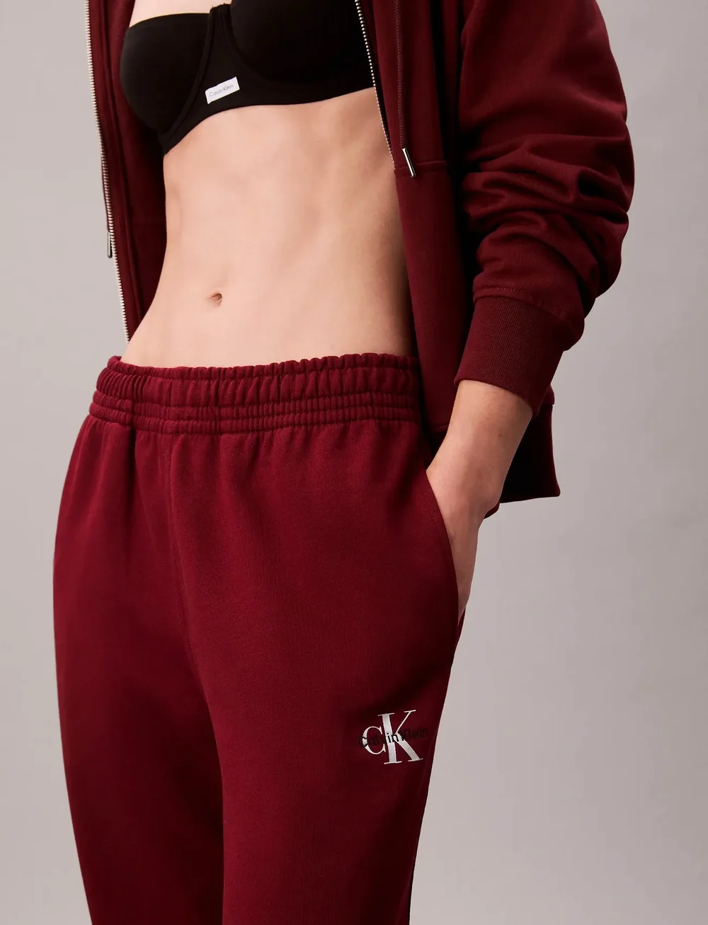 Calvin Klein Jeans - MONOLOGO FRENCH TERRY JOGGER - vardagsstil - renaissance red - 2