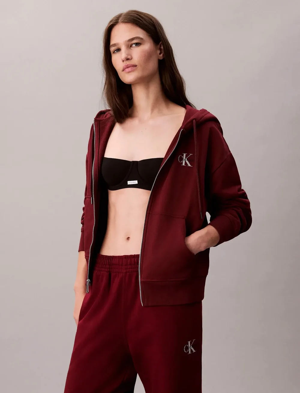 Calvin Klein Jeans - MONOLOGO FRENCH TERRY JOGGER - vardagsstil - renaissance red - 3