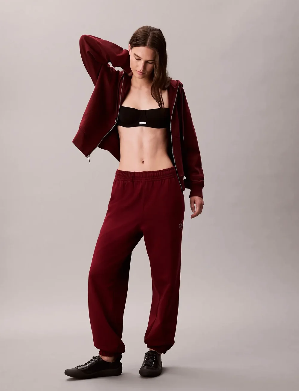 Calvin Klein Jeans - MONOLOGO FRENCH TERRY JOGGER - vardagsstil - renaissance red - 5