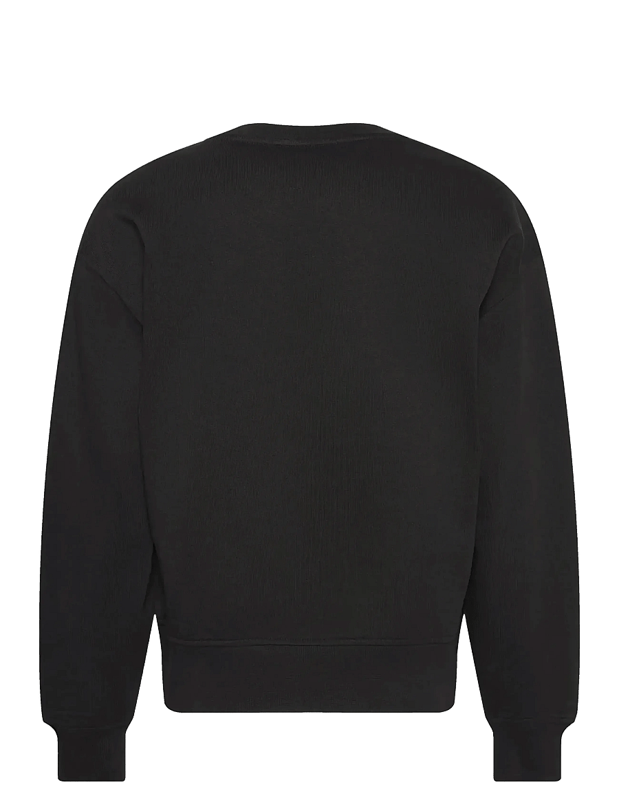 Calvin Klein Jeans - LS ARCHIVE LOGO FRENCH TERRY RLX - vardagsstil - black - 2