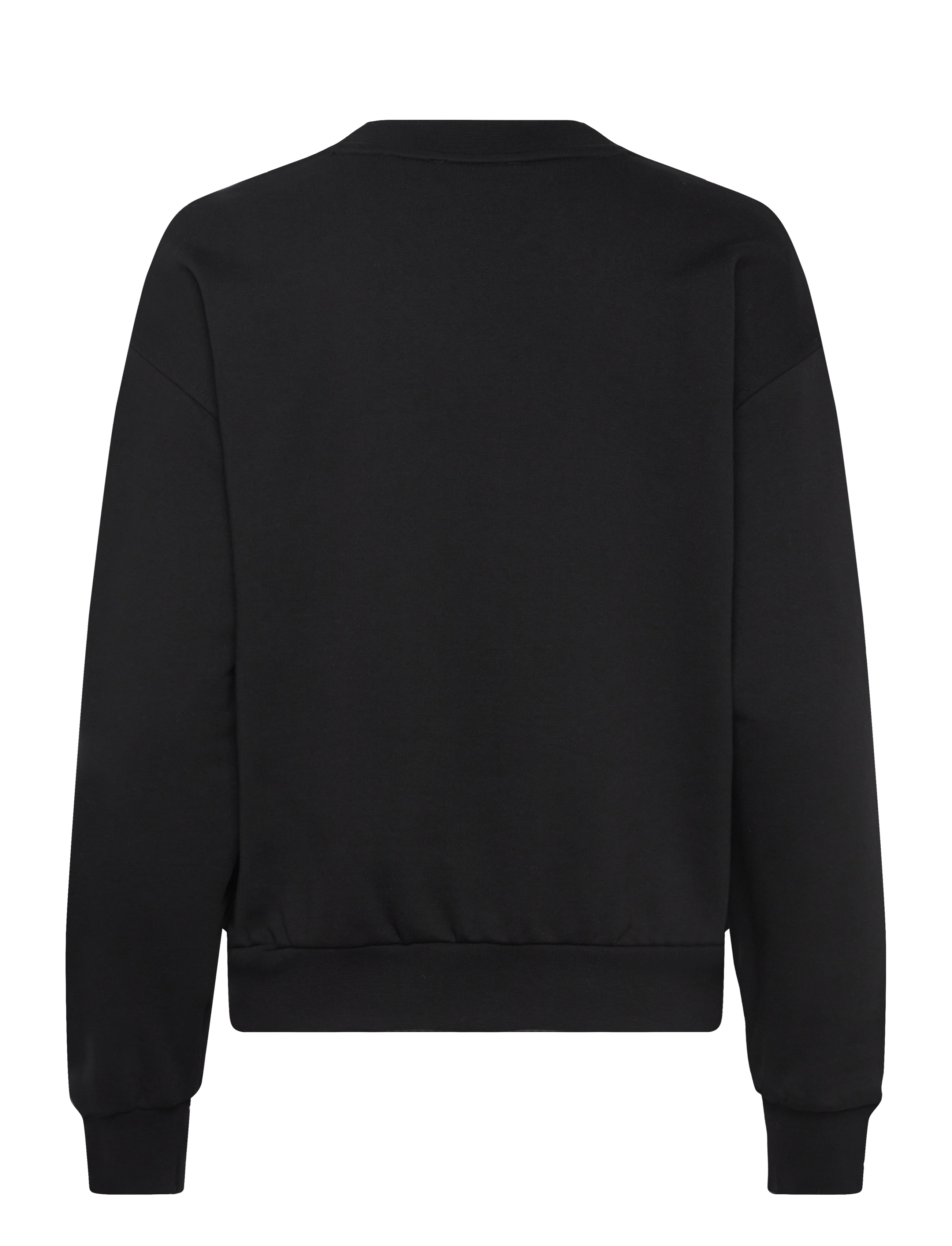 Calvin Klein Jeans - A- LS BADGE LOGO TERRY CREW NK - hverdags stil - black - 2