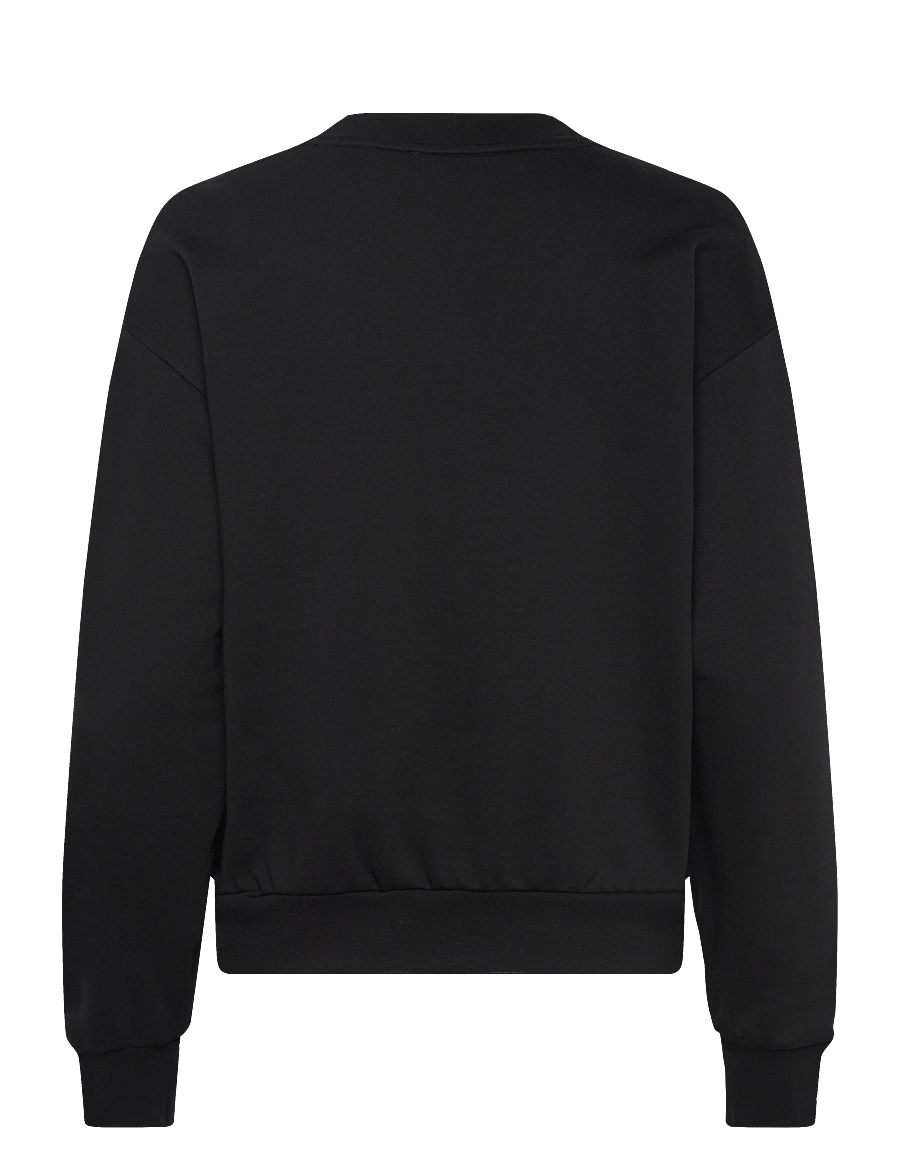 Calvin Klein Jeans - A- LS BADGE LOGO TERRY CREW NK - hverdags stil - black - 2