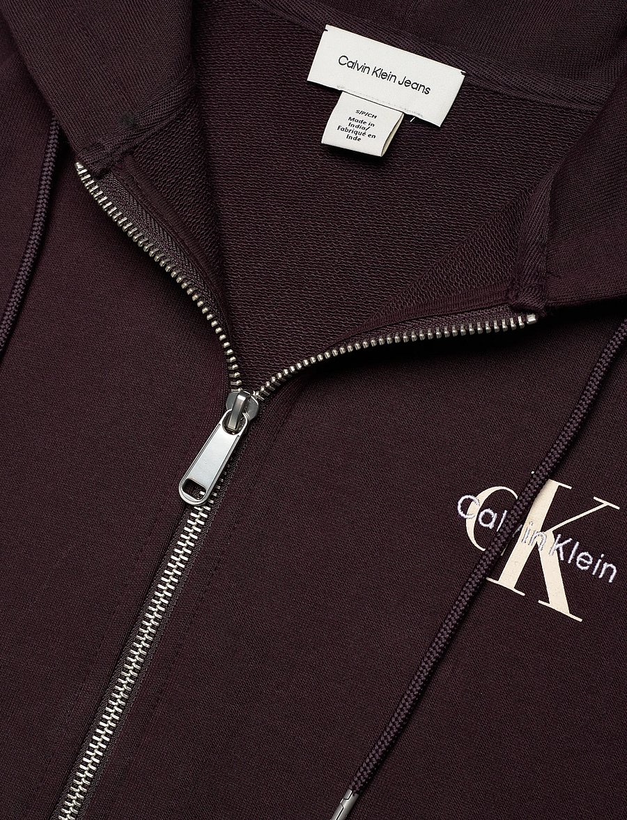 Calvin Klein Jeans - LS MONOLOGO F TERRY FZ BF HOODIE - hættetrøjer - mocha brown - 2