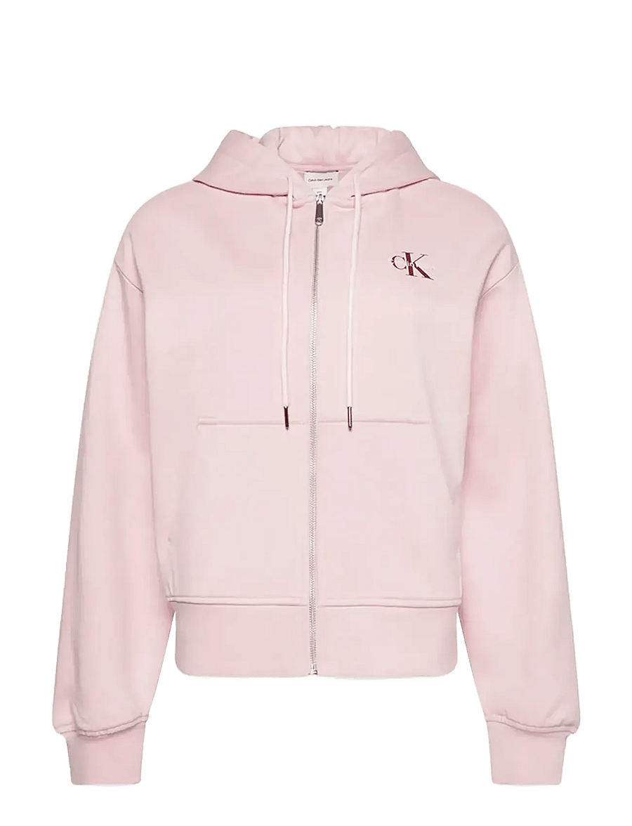 Calvin Klein Jeans - LS MONOLOGO F TERRY FZ BF HOODIE - hættetrøjer - pink nectar - 2