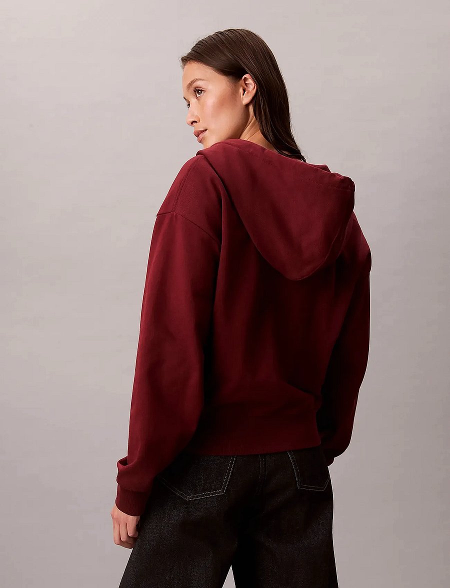 Calvin Klein Jeans - LS MONOLOGO F TERRY FZ BF HOODIE - pulls à capuche - renaissance red - 3