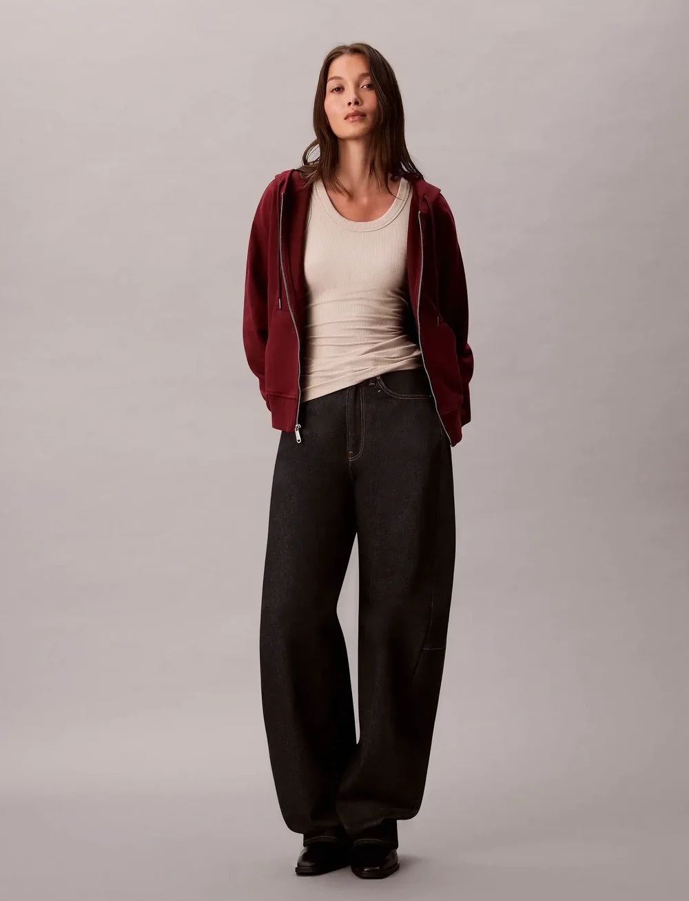 Calvin Klein Jeans - MONOLOGO FRENCH TERRY FZ BF HOOD - hættetrøjer - renaissance red - 4