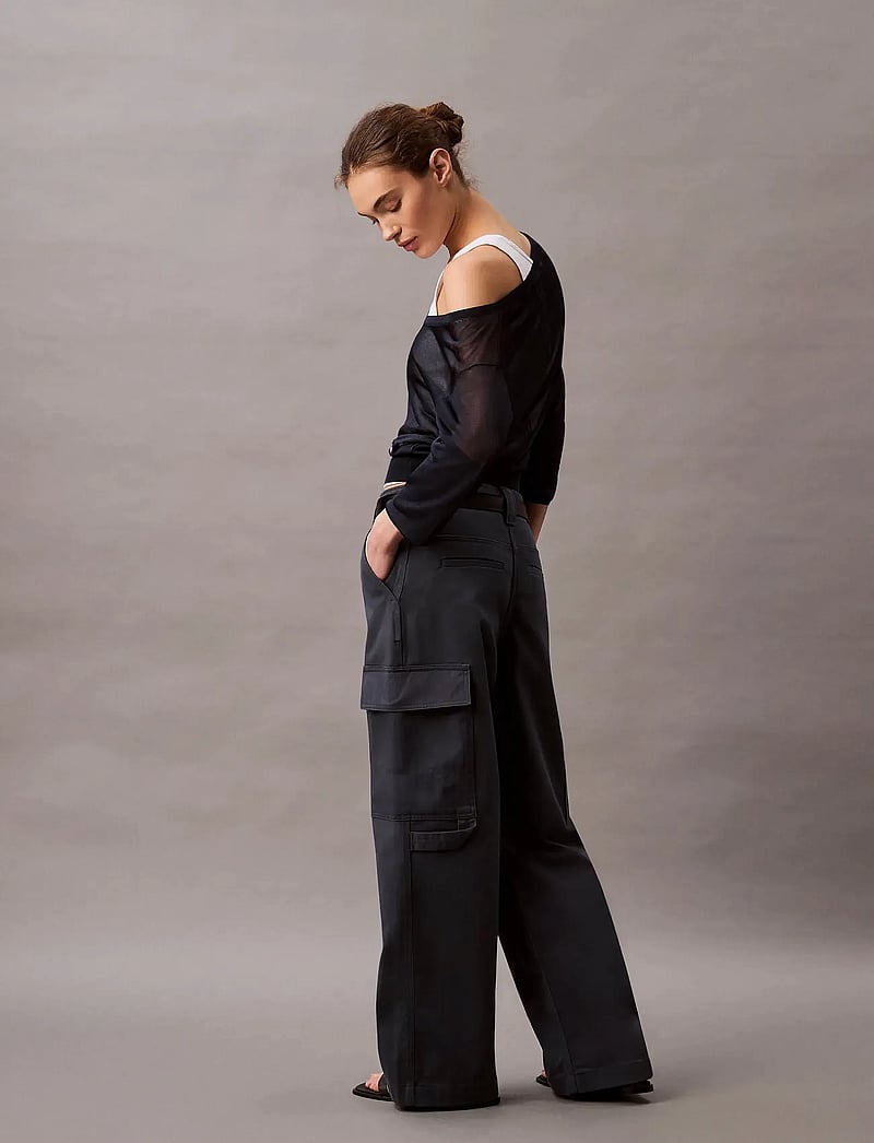 Calvin Klein Jeans - UTILITY CANVAS CARGO PANT - cargo-hosen - india ink - 4