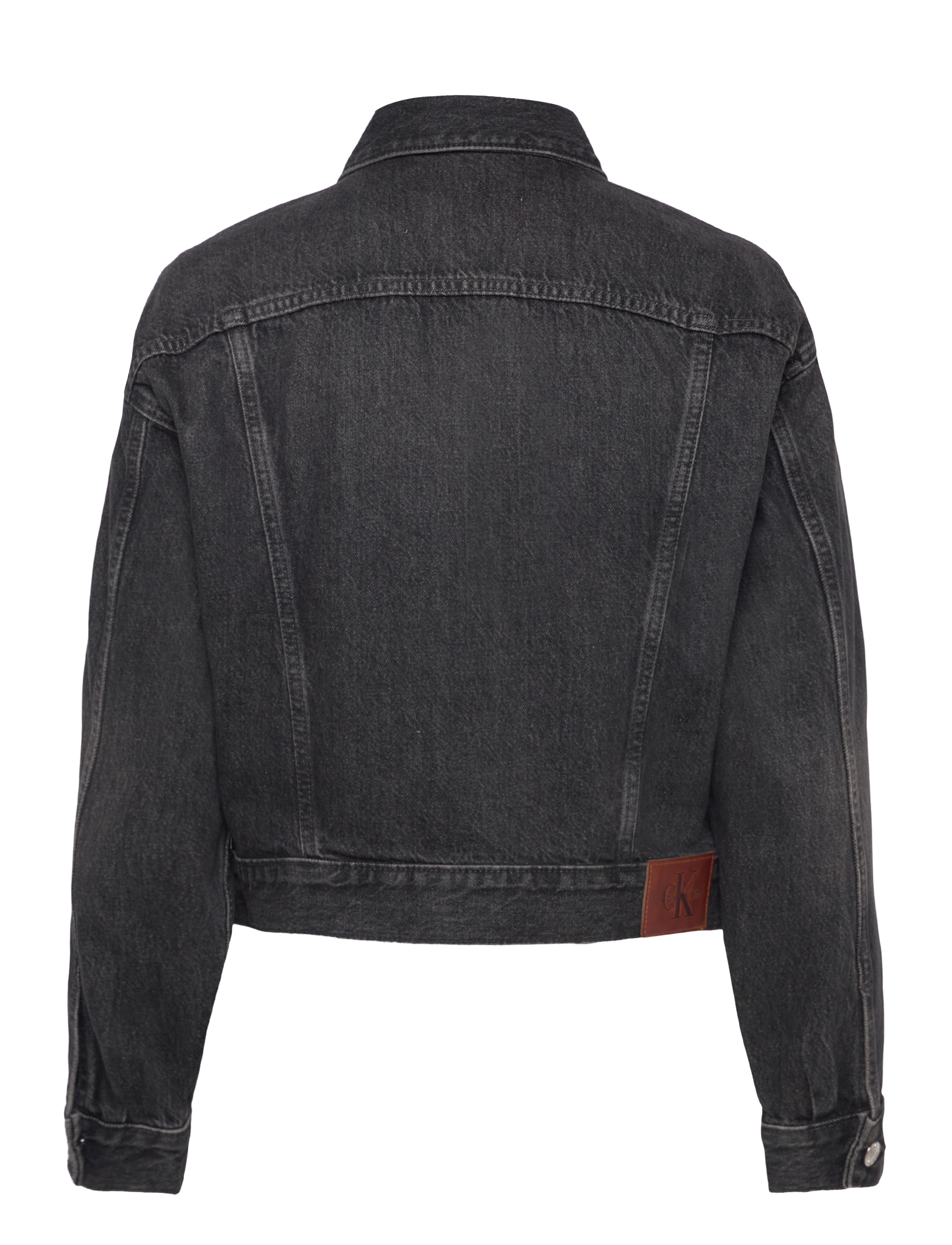 Calvin Klein Jeans - 90s TRUCKER BLACK FOG - džinsiniai švarkeliai - black fog - 2